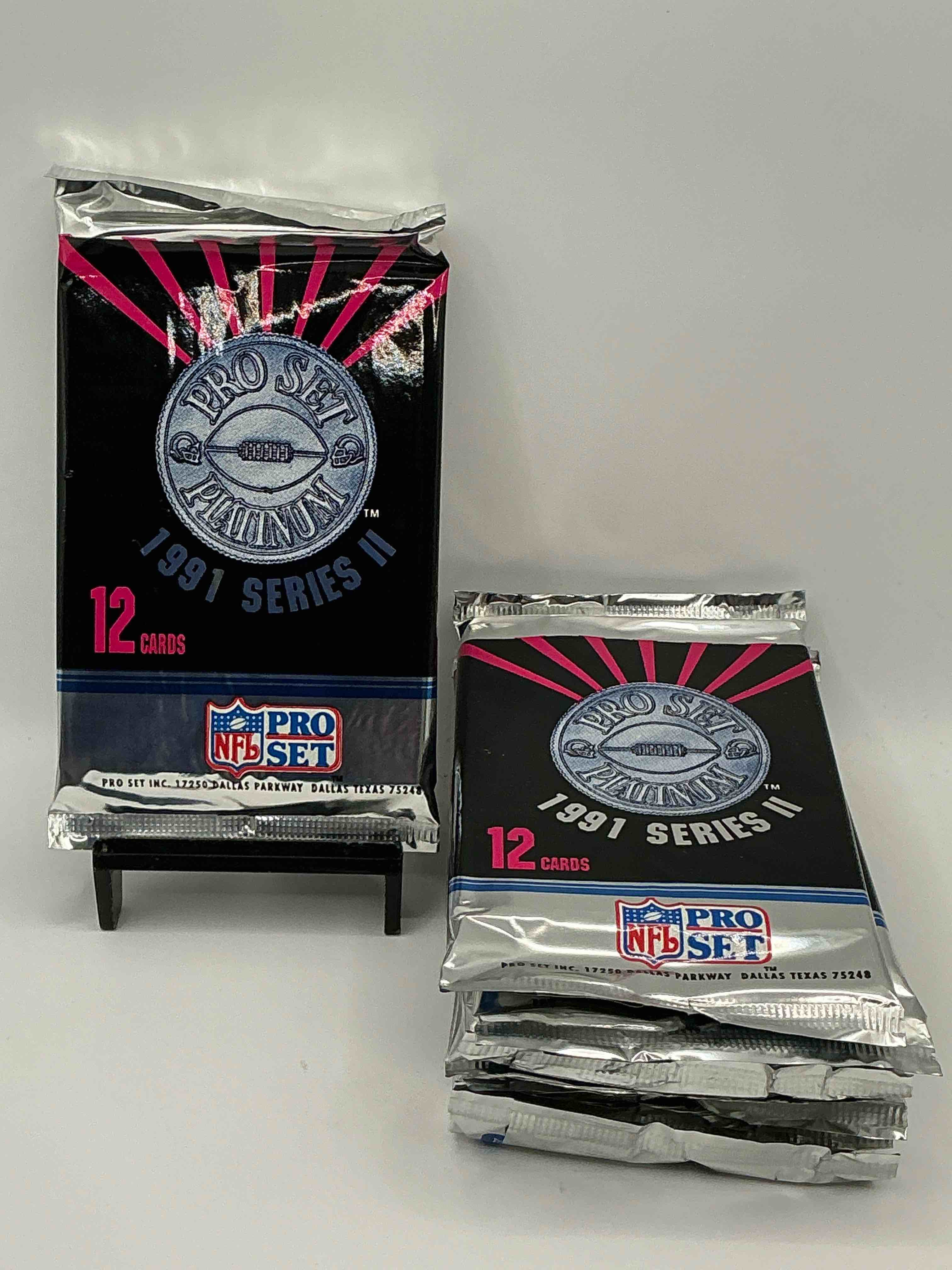 1991 Pro Set Platinum Edition Series II Unopened Packs! Search For Brett Favre Rookie & Bill Belichick Coach Rookie Card As Well As Santa Claus Card!