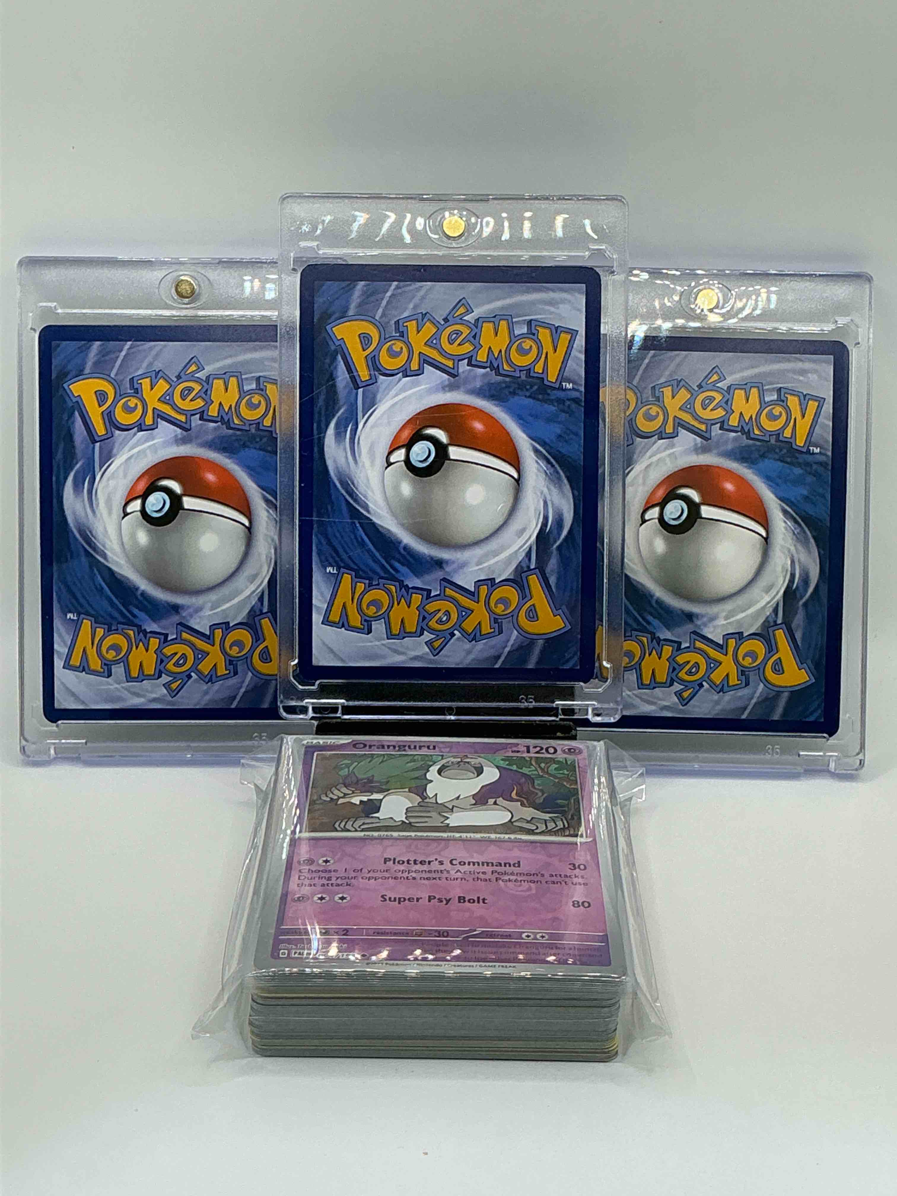 Condition photo showing New/Like New for Pokémon Palooza! Silver & Orange Shimmer Dynamic Roll Rock Blaster Golem EX! Silver & Blue Shimmer Greedy Eater Dark Bite Hydreigon EX! Silver & Green Shimmer Insta-Strike Brave Slash Hop’s Zacian EX! Along With 50 Other Pokémon Heroes, Holos, Legends & Commons!