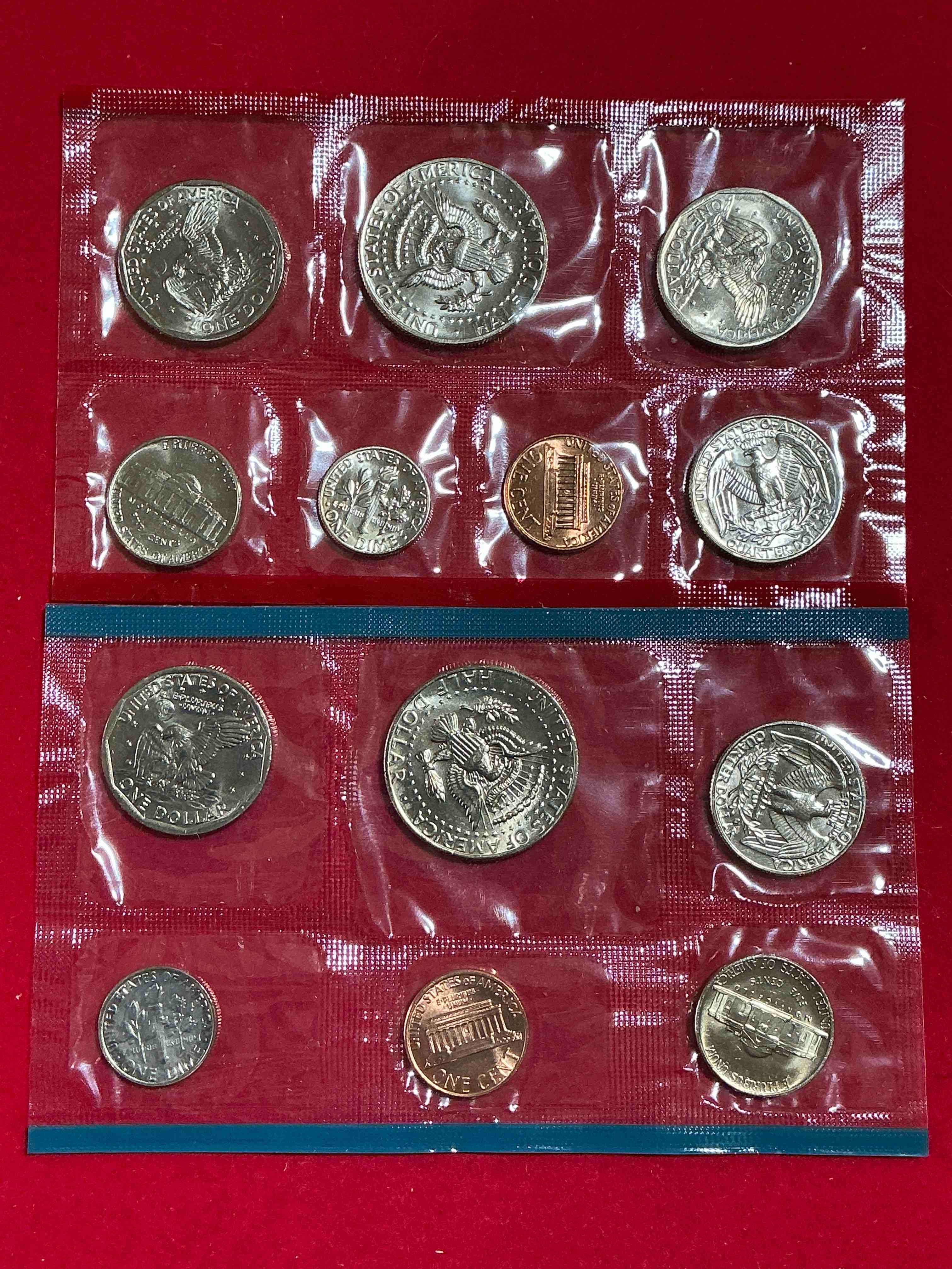 Condition photo showing New/Like New for 1976 Bicentennial Bliss! In 1976 The U.S. Mint Set Celebrating The 200 Year Anniversary Of America! 12 Coin Set Including Bicentennial Quarters, IKEs, Kennedy Halves & Pennies! Highly Desirable For Collectors! Own Pieces Of History & Celebrating America's 250 Year Anniversary Coming Soon!