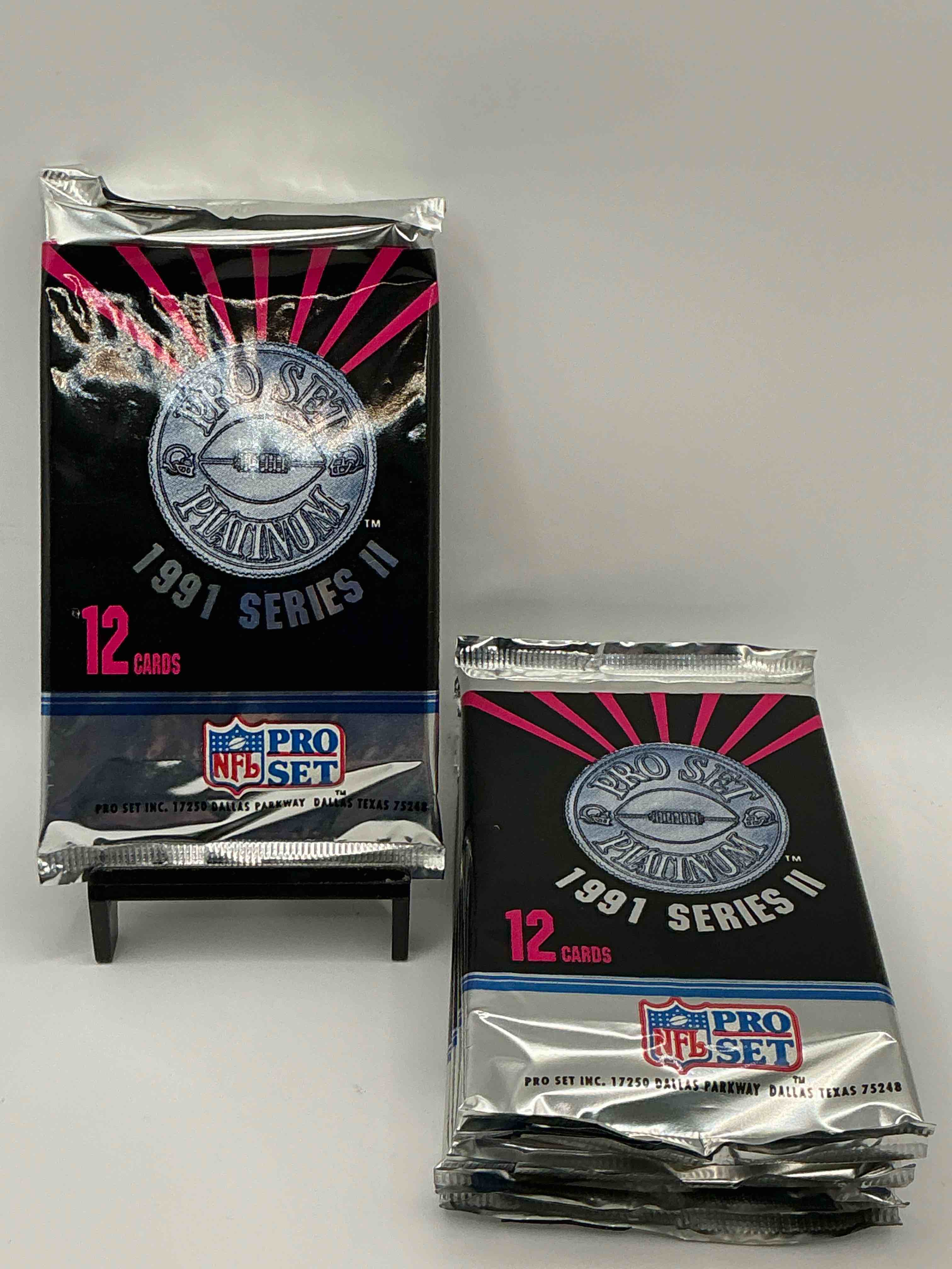 1991 Pro Set Platinum Edition Series II Unopened Packs! Search For Brett Favre Rookie & Bill Belichick Coach Rookie Card As Well As Santa Claus Card!