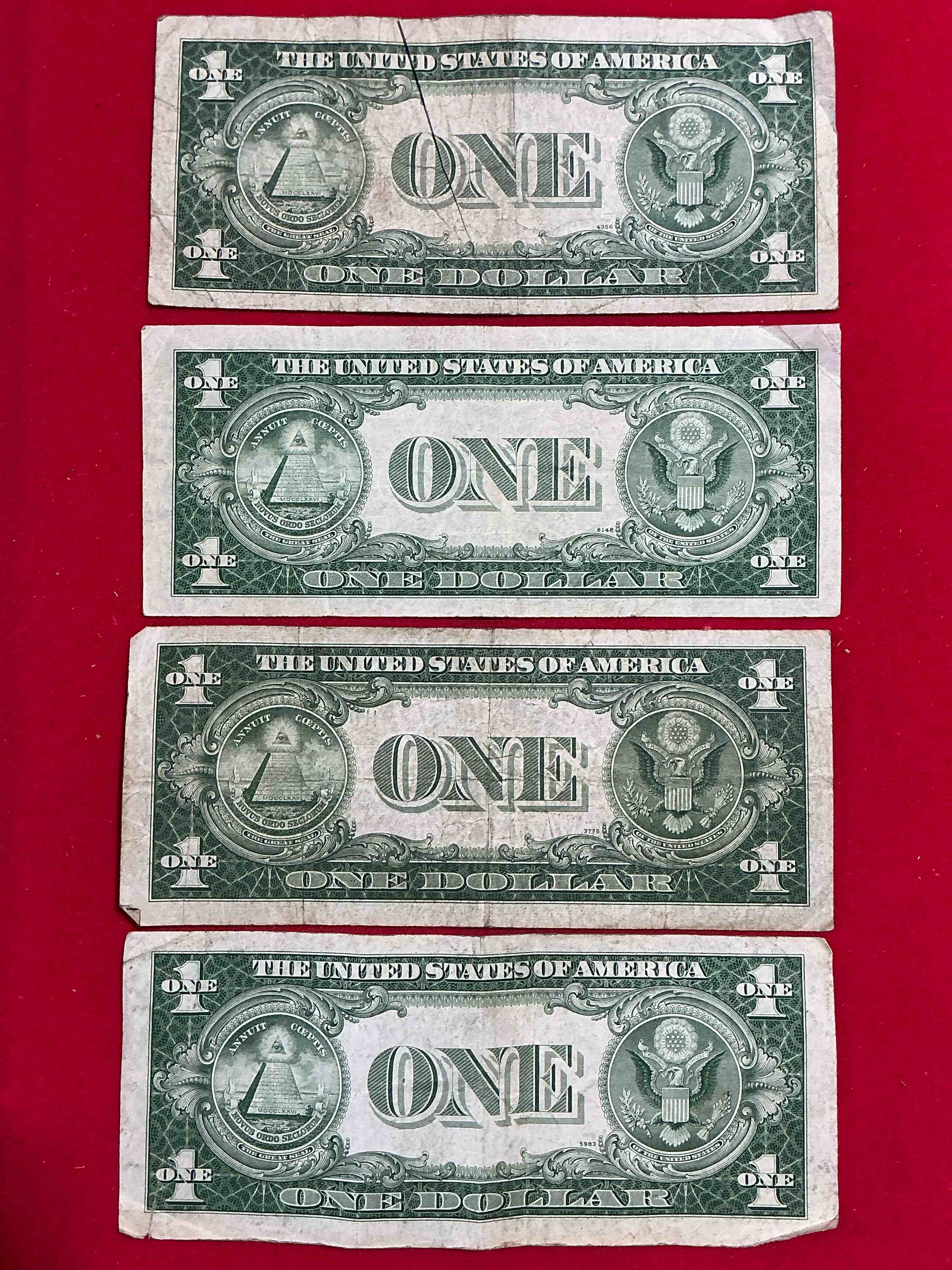 Condition photo showing Good Condition for 1957 & 1935 Silver Certificates! Did You Know That Prior To 1964 One Dollar U.S. Paper Money Was Actually Redeemable For Silver Dollars?! Wow How Times Have Changed! Silver Certificates Were Produced From 1878 To 1964 & Are Still Considered Legal Tender At Face Value. Here Are Gorgeous, Circulated 1935 & 1957 U.S. One Dollar Silver Certificate, With Highly Collectible "Blue Seal!* Own An Awesome Piece Of History!