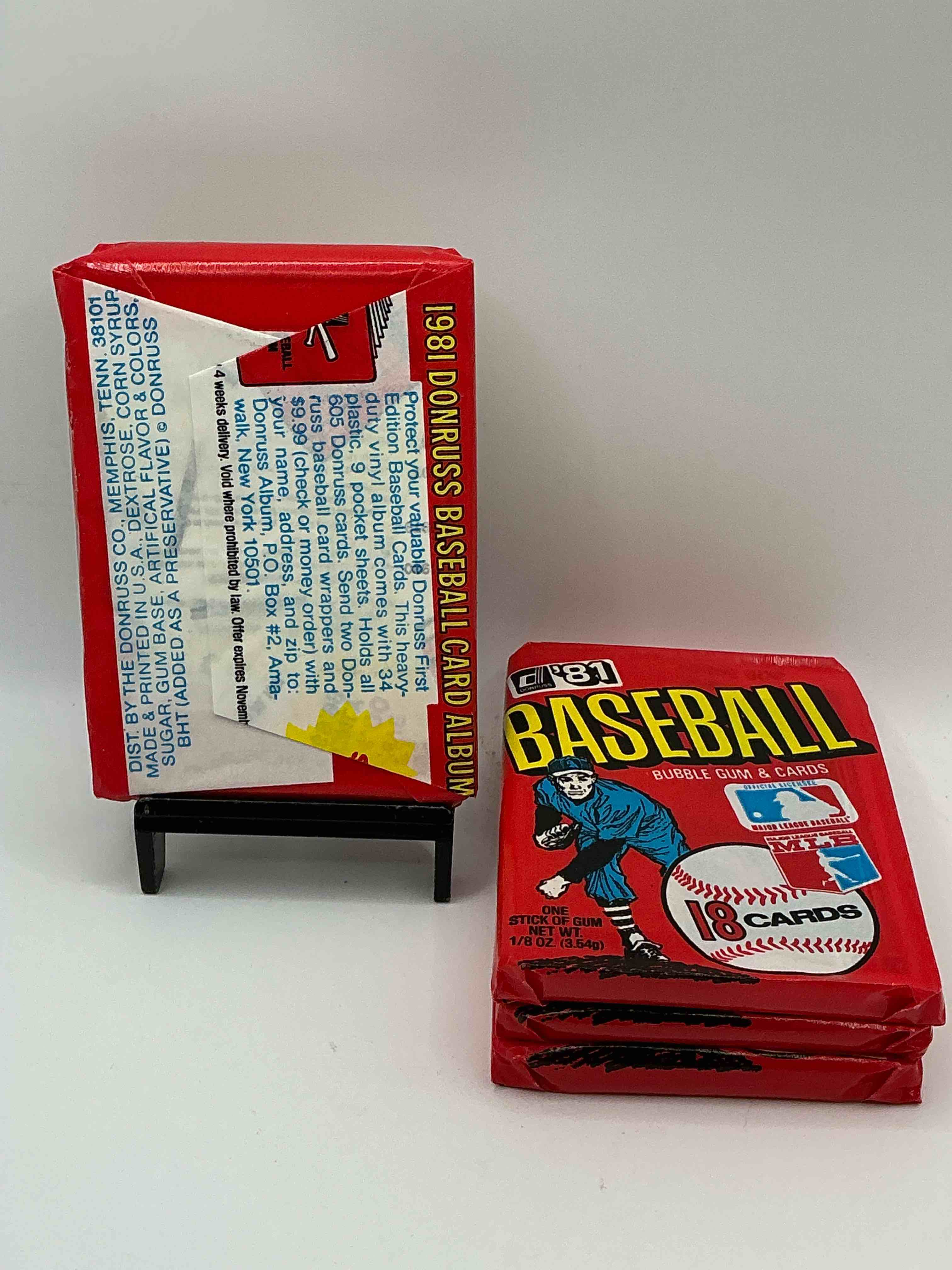 Condition photo showing New/Like New for Ultra Rare! 1981 Donruss Baseball Unopened Sports Cards Wax Pack, Direct From Original Retail Box! Search For Valuable Rickey Henderson #119 (PSA 10 $700+ Value) Nolan Ryan #260 (PSA 10$250+ Value), Tim Raines Rookie #538 (PSA 10 $250+ Value) & Way Too Many Other Valuable Cards To List! Super Hard To Find, Excellent Condition & Rare!