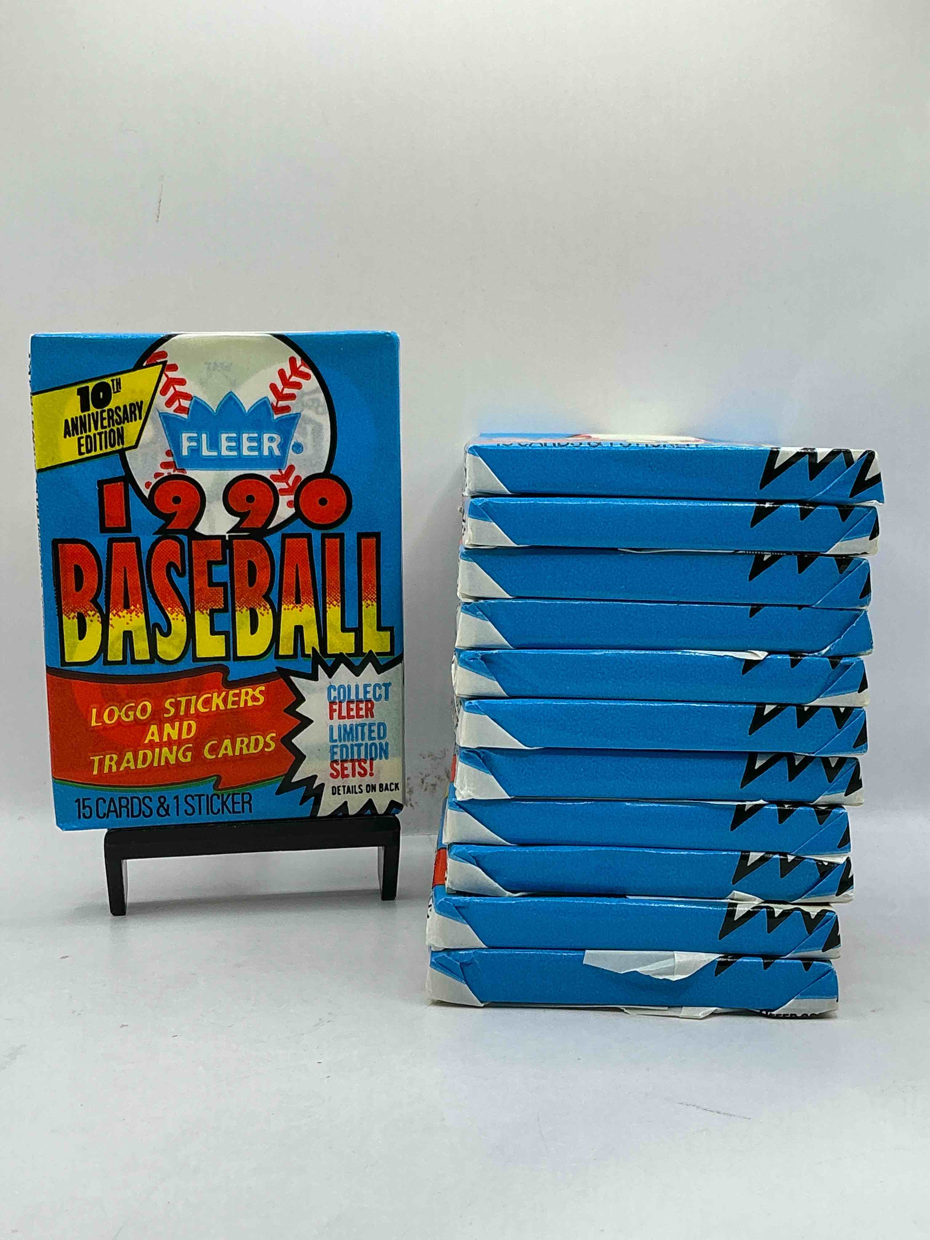 Vintage Baseball! Awesome 1990 Fleer Baseball Unopened Sports Card Wax Packs!Direct From Original Box! Search For Valuable Collectible Ken Griffey Jr Cards!