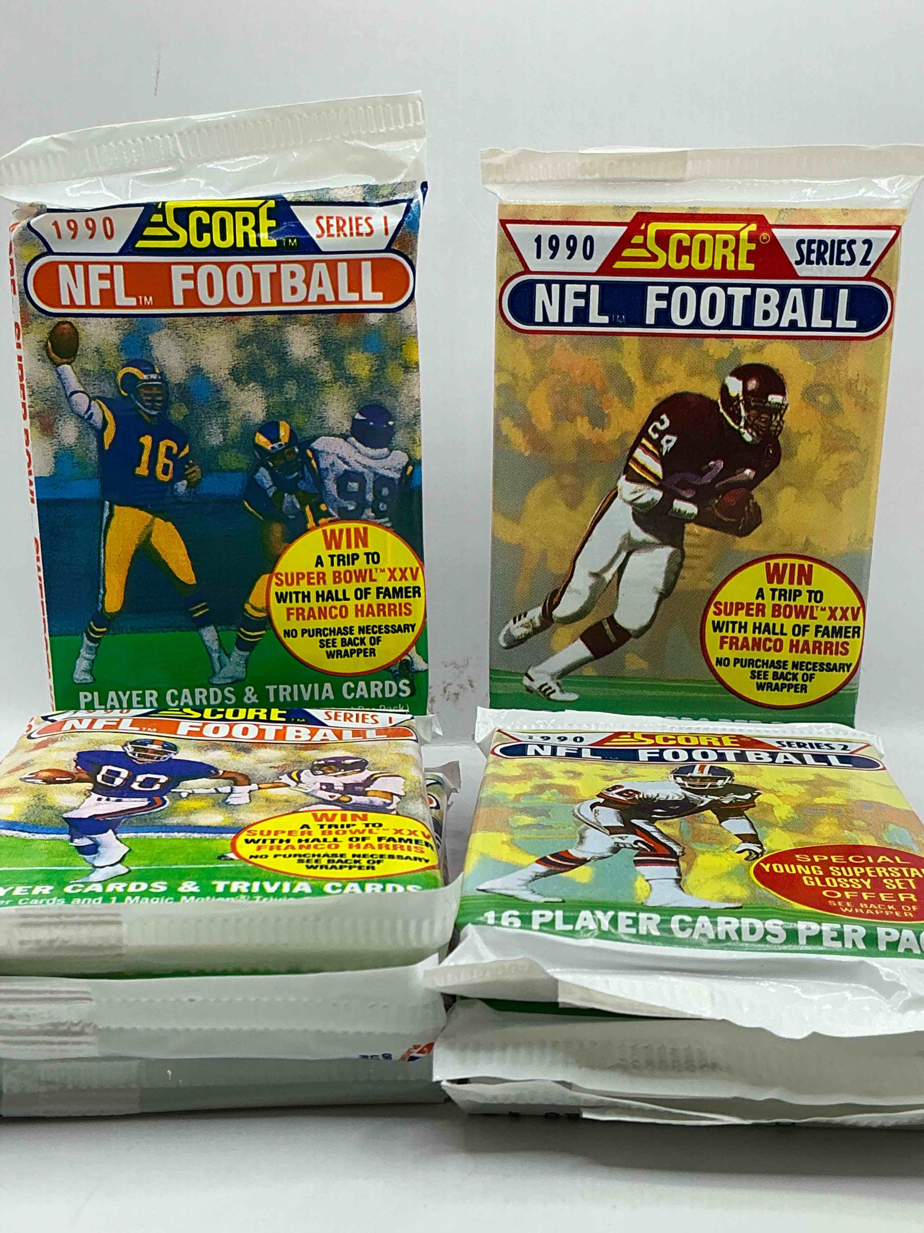 Emmitt Smith Rookie!? In Perfect Condition Worth Hundreds! 1990 Score Football Unopened Collectible Sports Card Packs Series I & II! Direct From Original Box! Look For Valuable Emmitt Smith Rookie Cards! Let The Search Begin!