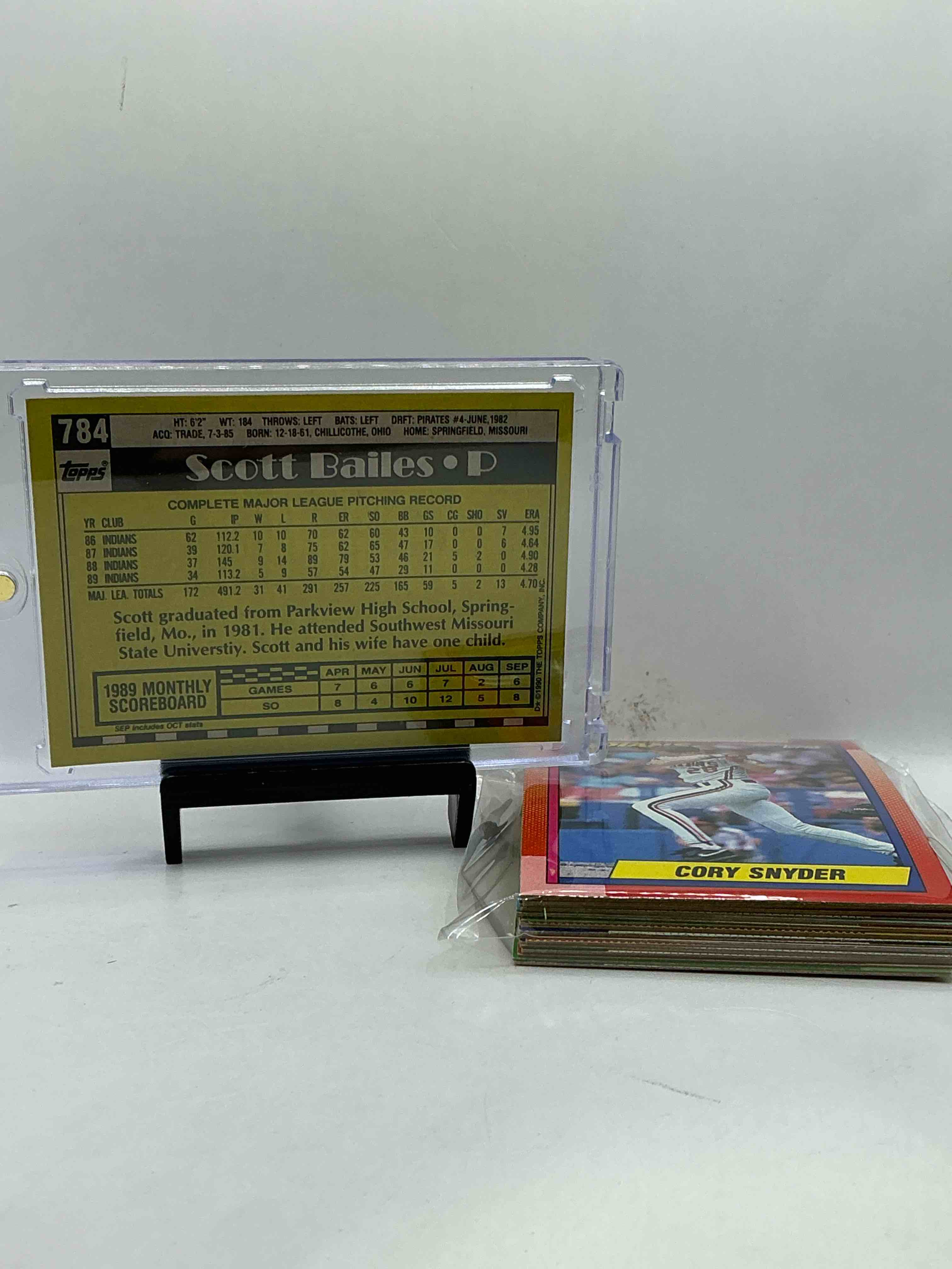 Condition photo showing New/Like New for 1990 Topps Baseball Complete Indians Team Set! 24 Of The Best Reds From The Year Including Legends Like Cory Snyder & More! Indians Fans Rejoice!
