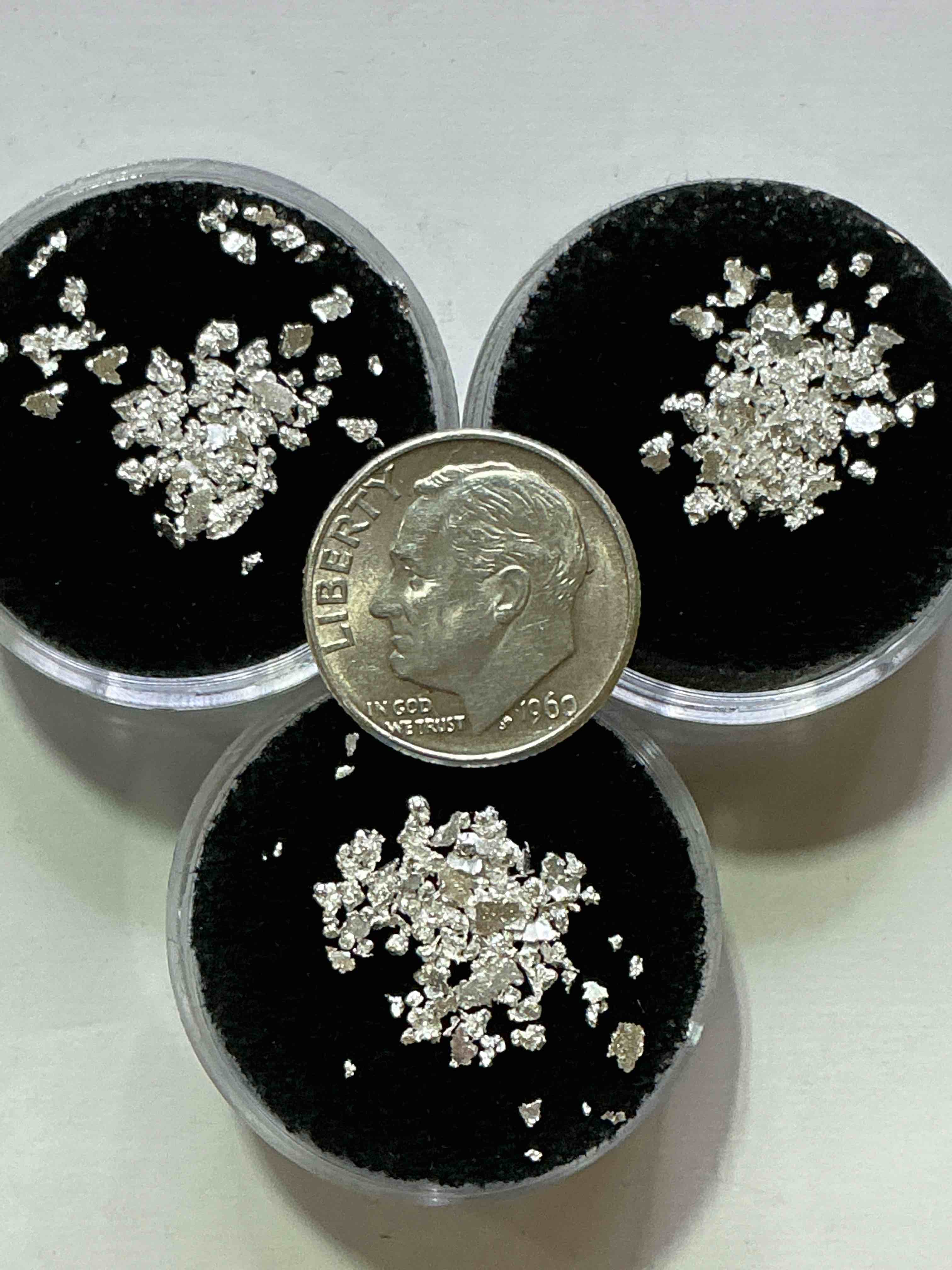 Condition photo showing New/Like New for Genuine US Silver Crystals! Beautiful Fine US Silver (.999) In Gorgeous Small Crystal Form! Collect Fine US Silver In This Unique & Rare Form! 