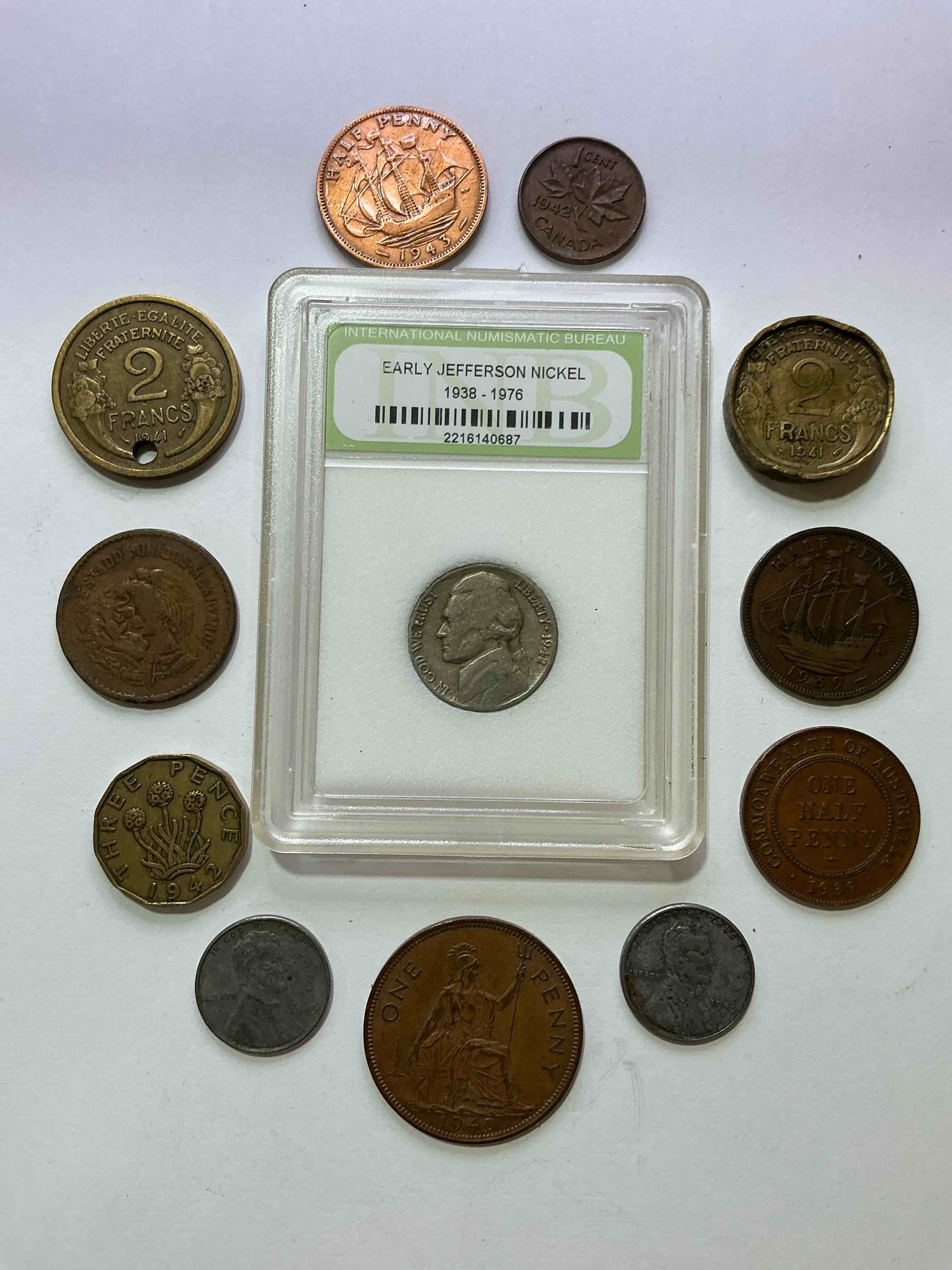 Condition photo showing Good Condition for World War Two Buffs Rejoice! Up For Auction Is An Awesome Collection Of World War II Era Coins (1939-1945) From Around The World! Really Hard To Collect & Find In One Place! Really Cool Pieces Of History!
