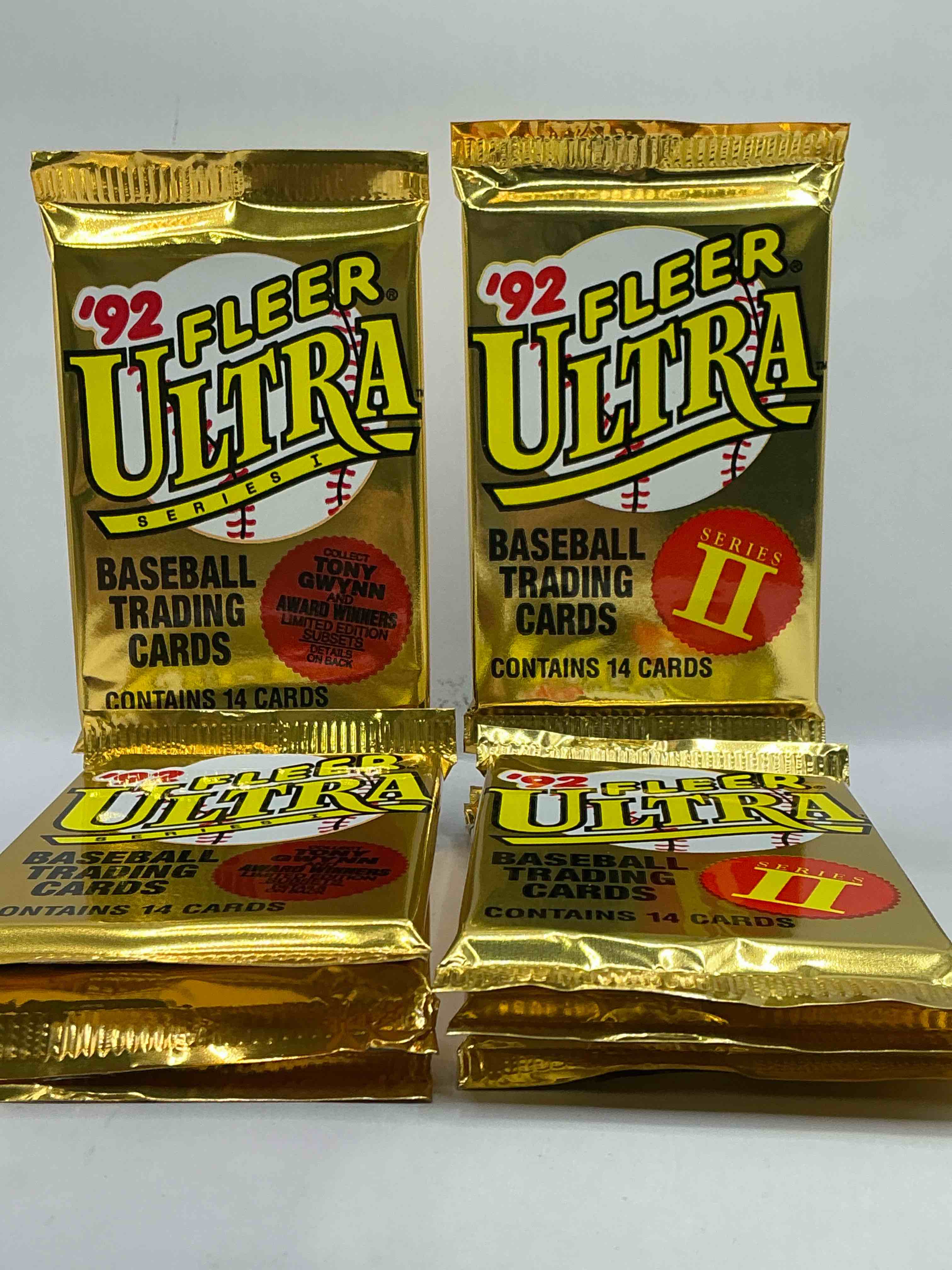 1992 Fleer Ultra Series I & II Baseball Sealed Card Pack, Direct From Original Sealed Retail Case! Search For Valuable Early Ken Griffey Jr., Nolan Ryan, Cal Ripken Jr. & Much More In This Premium Card Set! These Cards Are Gorgeous!