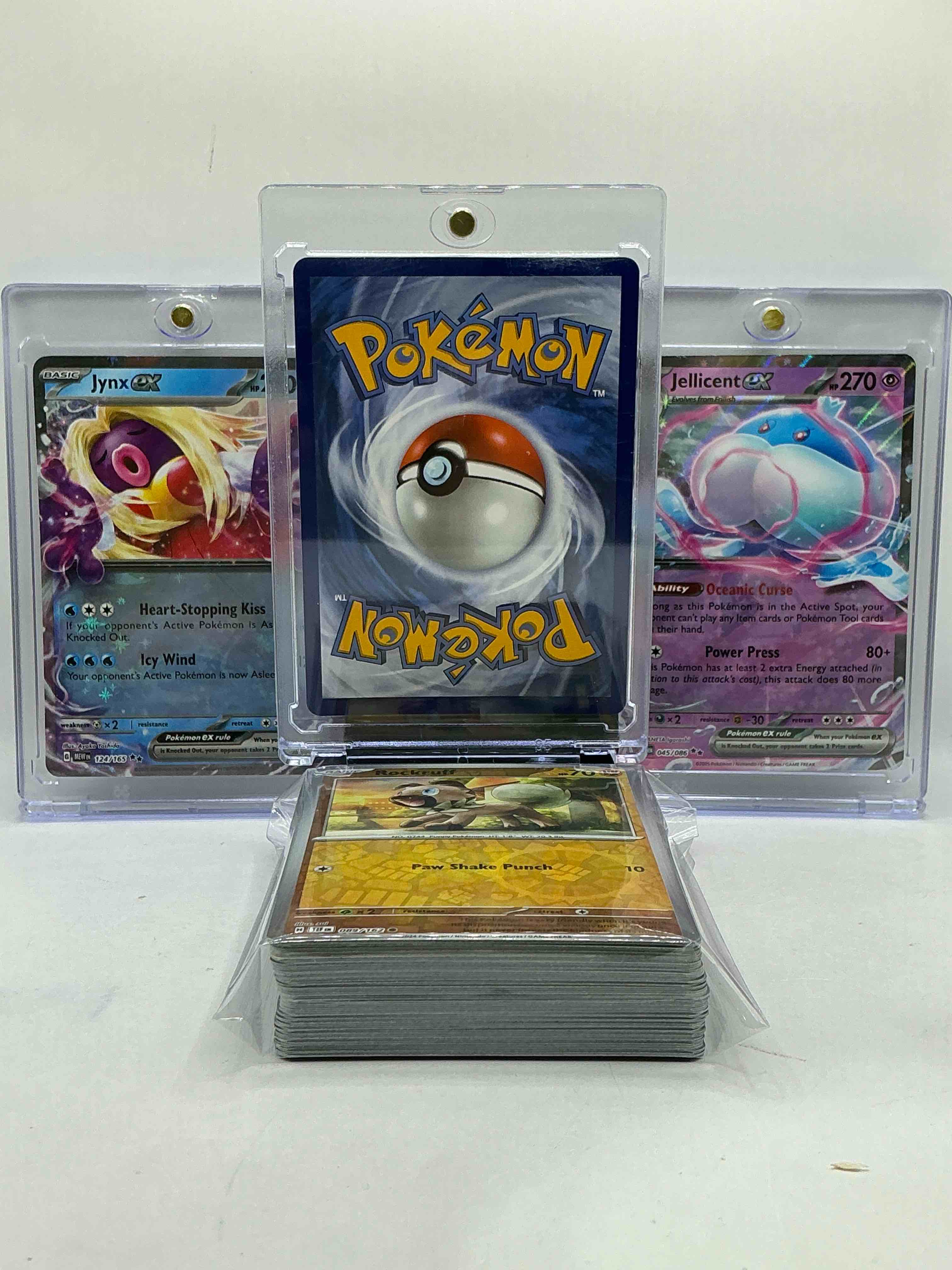 Condition photo showing New/Like New for Mega Charizard X EX, Jynx EX, Jellicent EX & More! Insane Trio! Awesome Pokemon Palooza! This 50 Card Lot Includes Commons, Legends, Heroes & More!