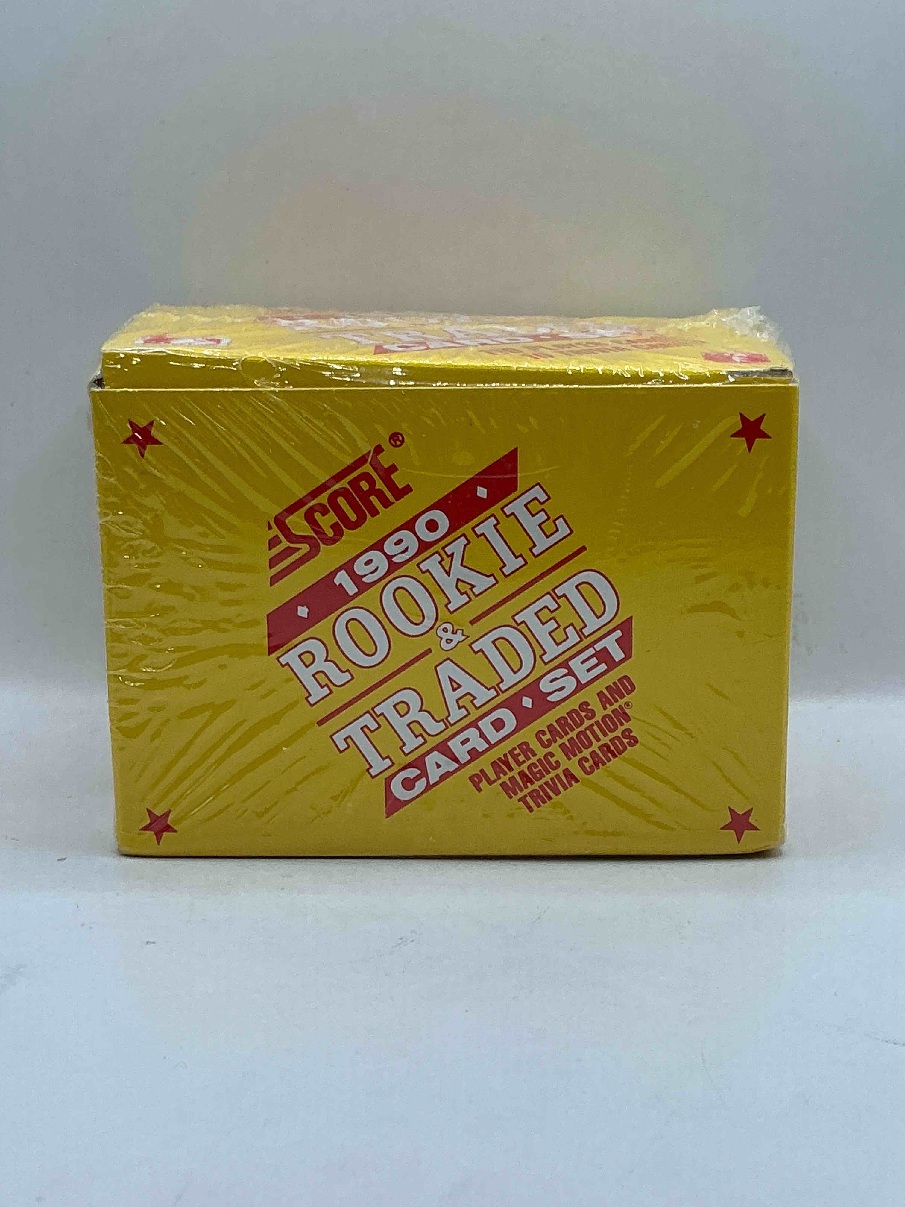 Condition photo showing New/Like New for 1990 Score Baseball Rookies & Traded Box! Unopened Straight From Box! These Packs Are Loaded With Awesome Cards! Some Cards To Search For Are Frank Thomas, Dave Winfield & More!