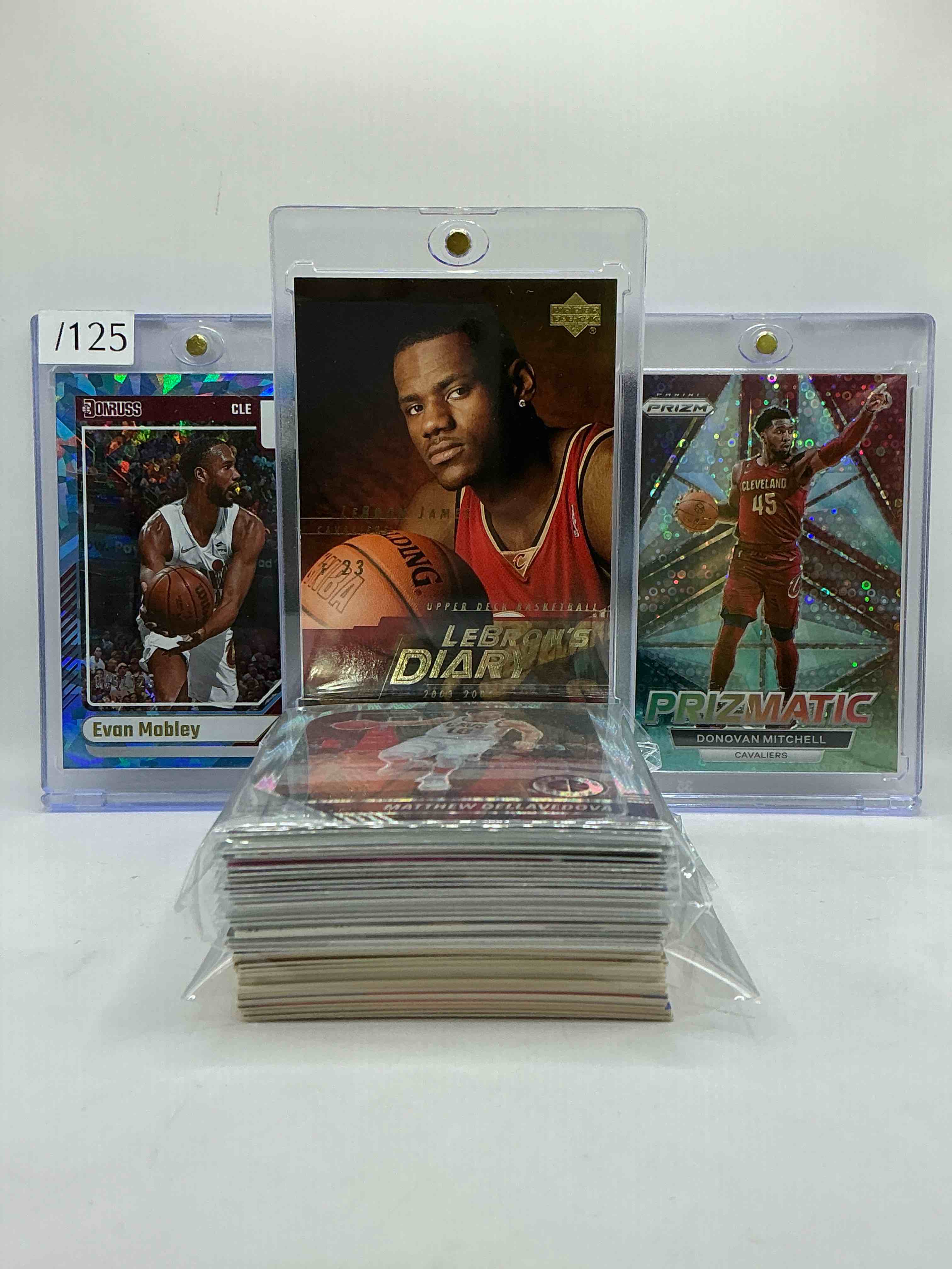 LeBron James Rookie Upper Deck Insanity! Cleveland Cavaliers Craziness! Disco Donovan Mitchell, Evan Mobley /125 Donruss Cracked Ice & More! Cavs Awesomeness! Vintage & New! Commons, Legends, Heroes & More! 50 Card Craziness!