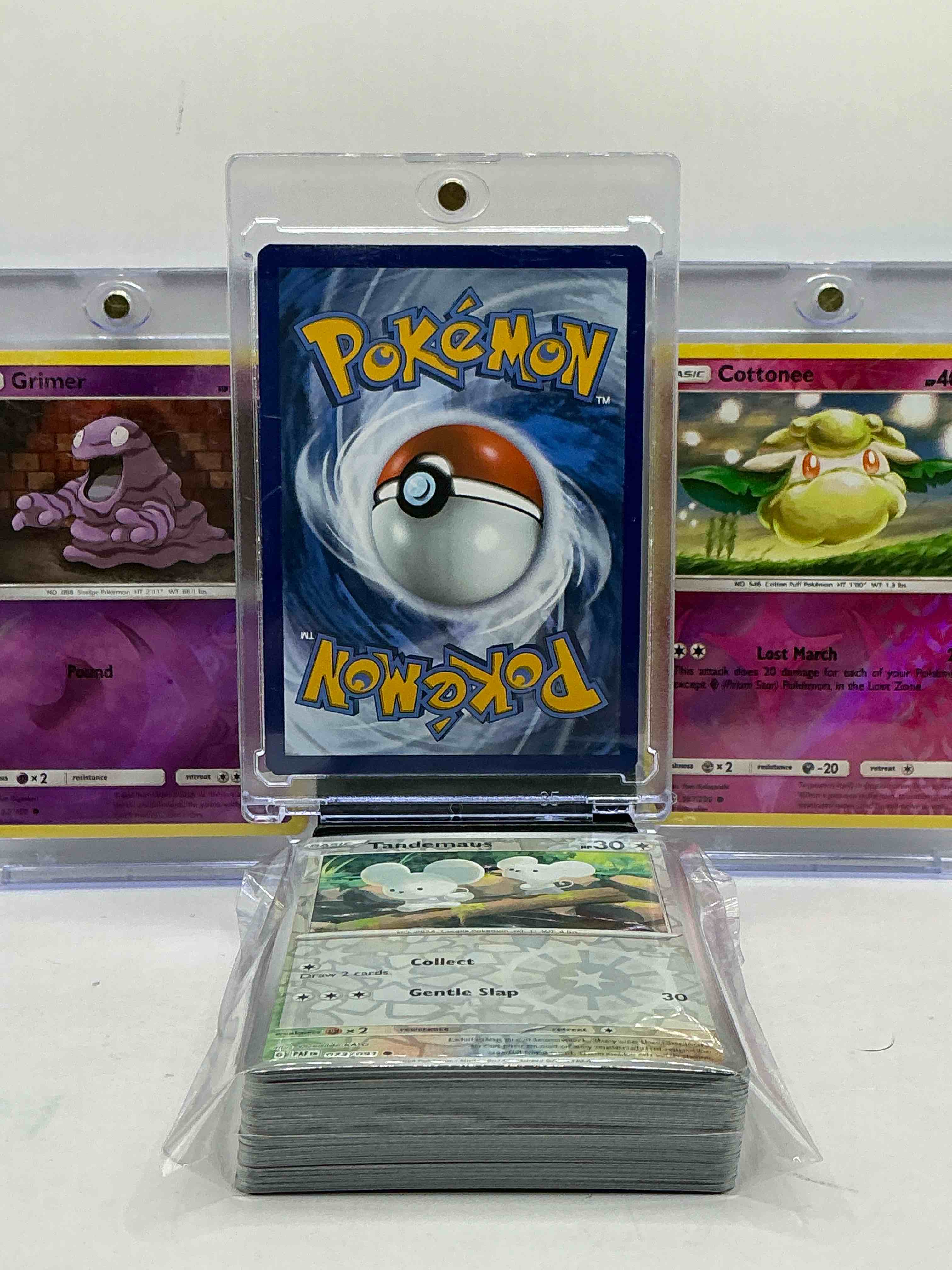 Condition photo showing New/Like New for Pokémon Palooza! Pikachu Holo, Grimer, Cottonee & More! Pikachu Pokémon Palooza! 50 Card Lot! Commons, Holos, Legends & More!