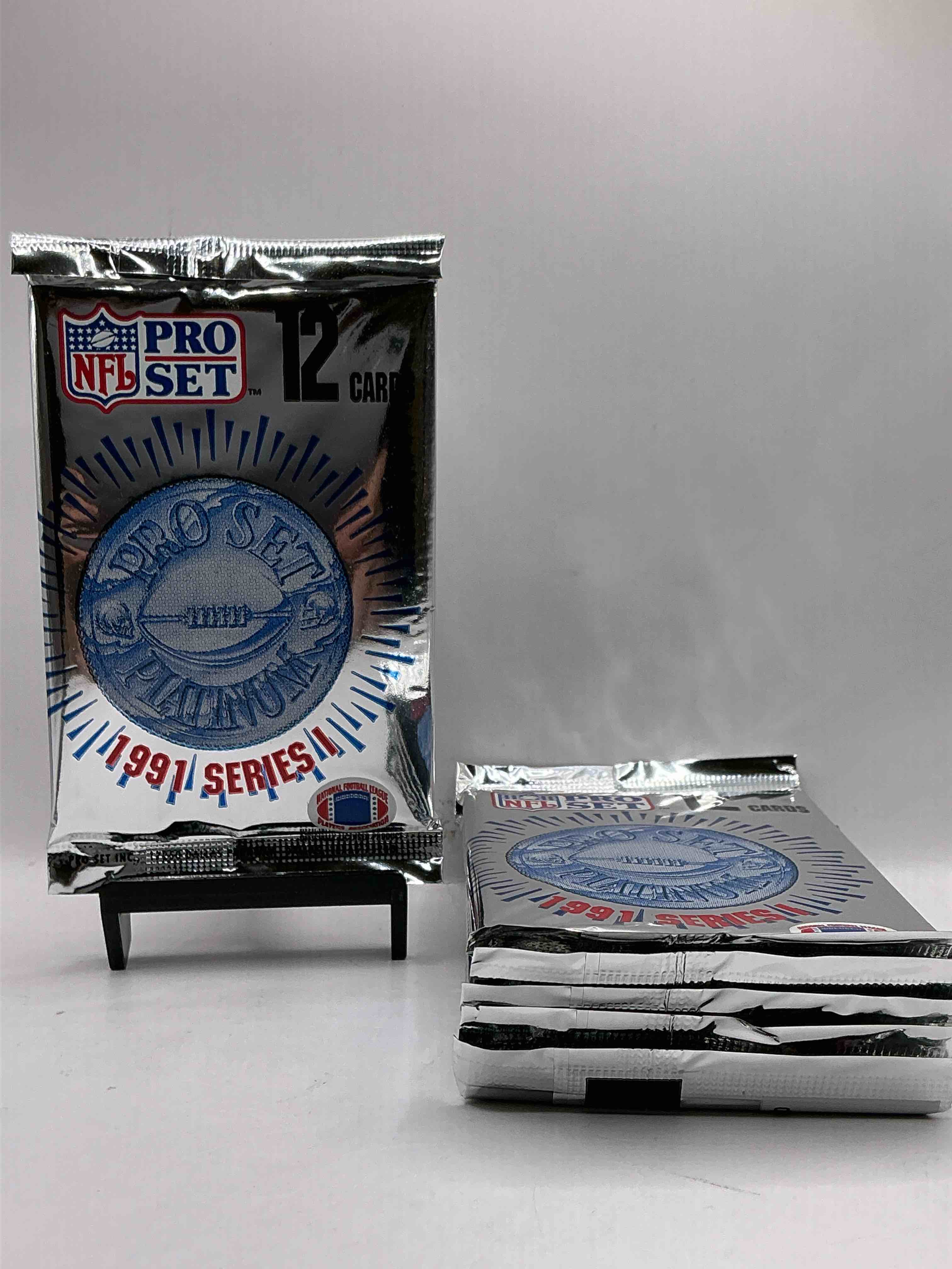 1991 Pro Set Platinum Edition Series I Unopened Packs! Search For Brett Favre Rookie & Bill Belichick Coach Rookie Card As Well As Santa Claus Card!