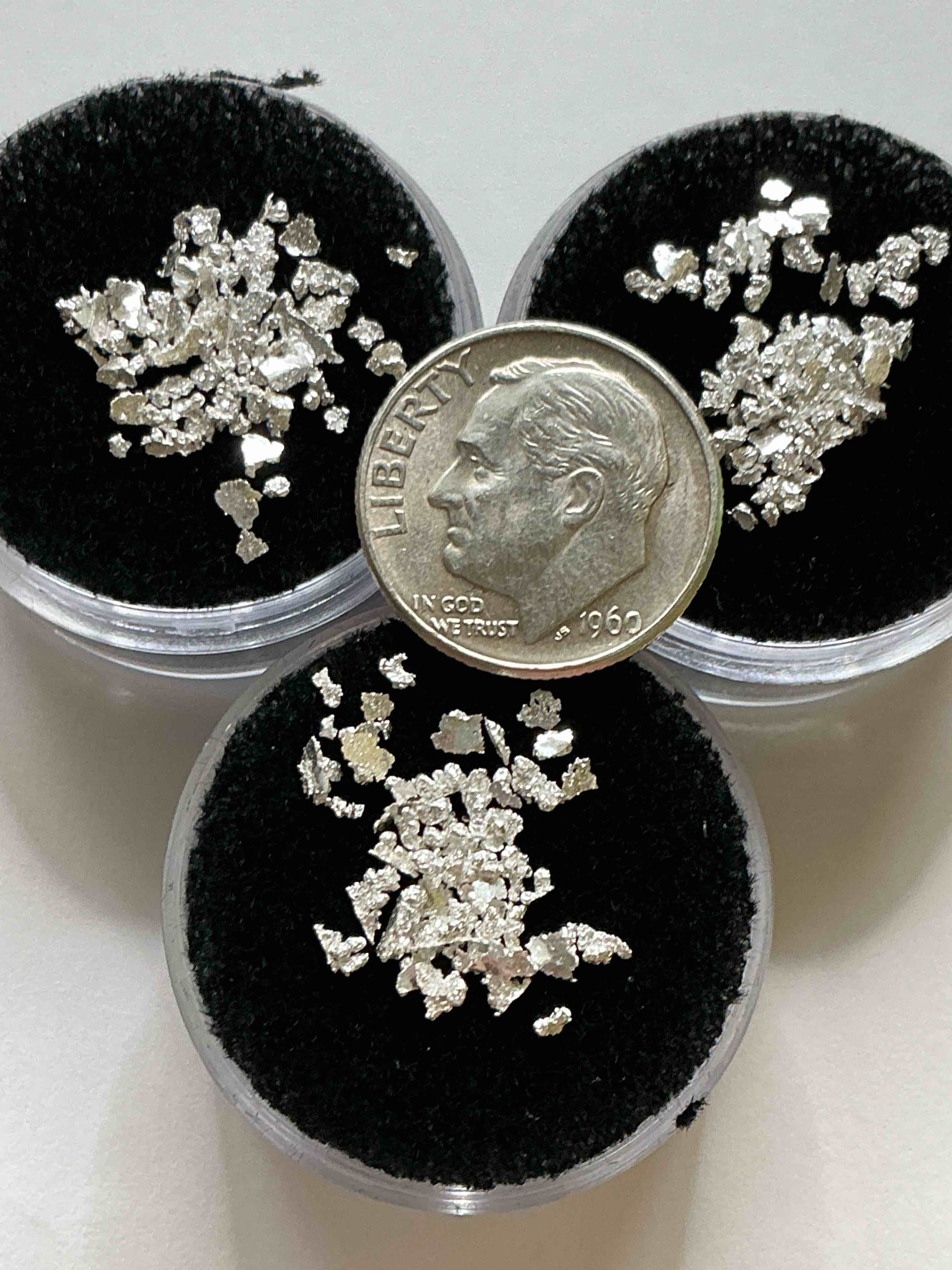 Condition photo showing New/Like New for Genuine US Silver Crystals! Beautiful Fine US Silver (.999) In Gorgeous Small Crystal Form! Collect Fine US Silver In This Unique & Rare Form!