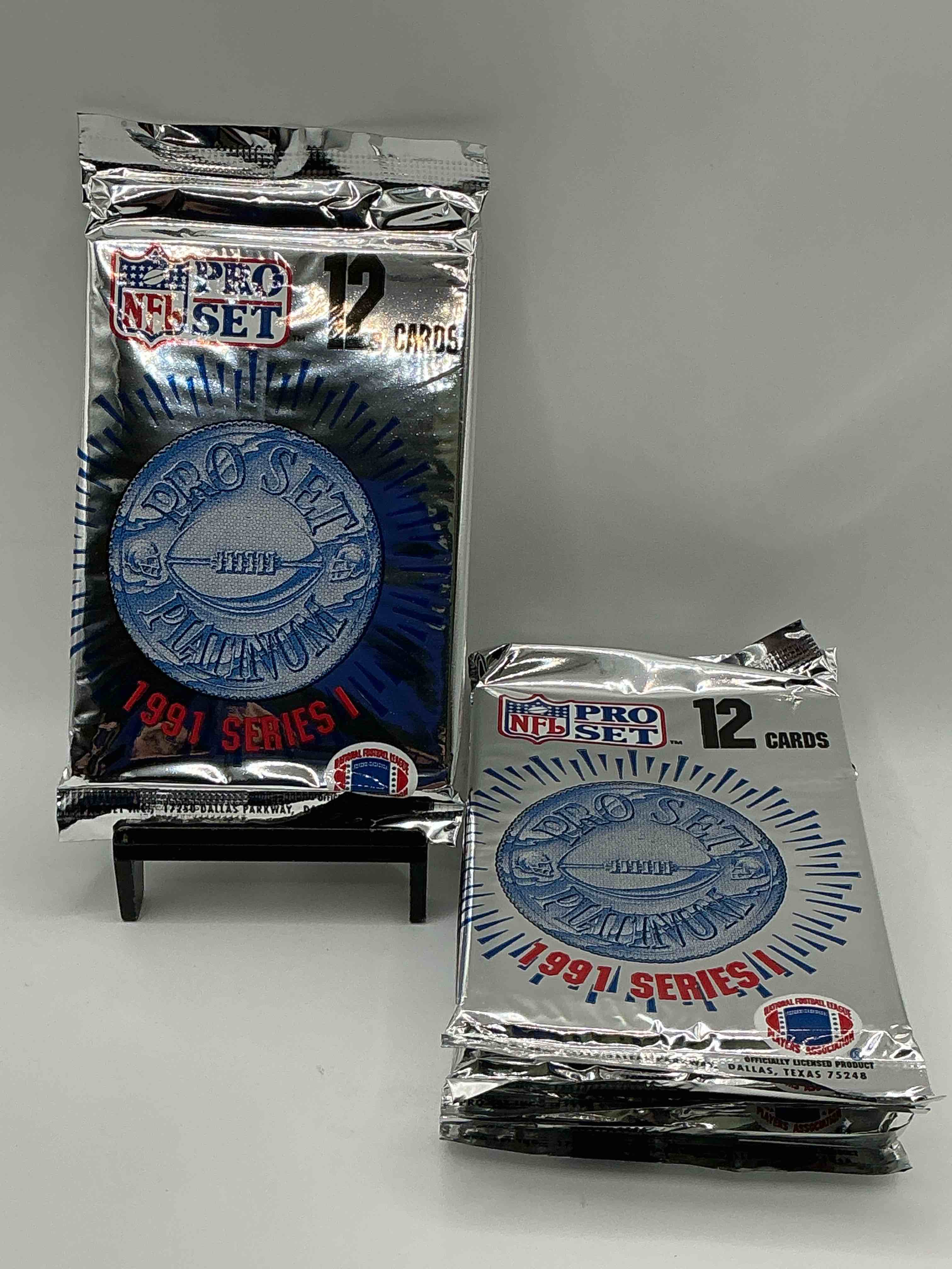 1991 Pro Set Platinum Edition Series I Unopened Packs! Search For Brett Favre Rookie & Bill Belichick Coach Rookie Card As Well As Santa Claus Card!