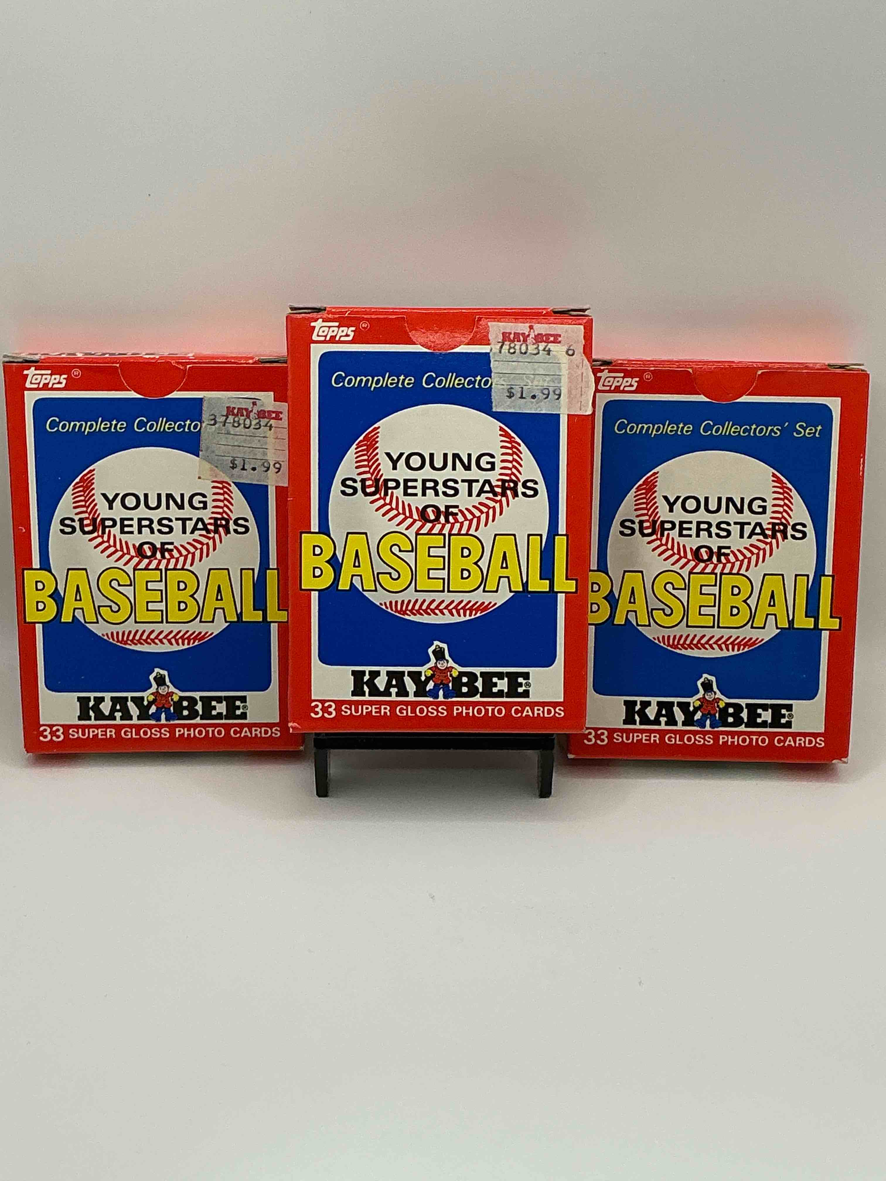 Early Darryl Strawberry & Kirby Puckett! 1986 Young Superstars Of Baseball Complete Collector’s Set! 33 Of The Biggest Stars From The 80’s All Included In This Vintage “Deck Of Cards” Style Collectable Pack!