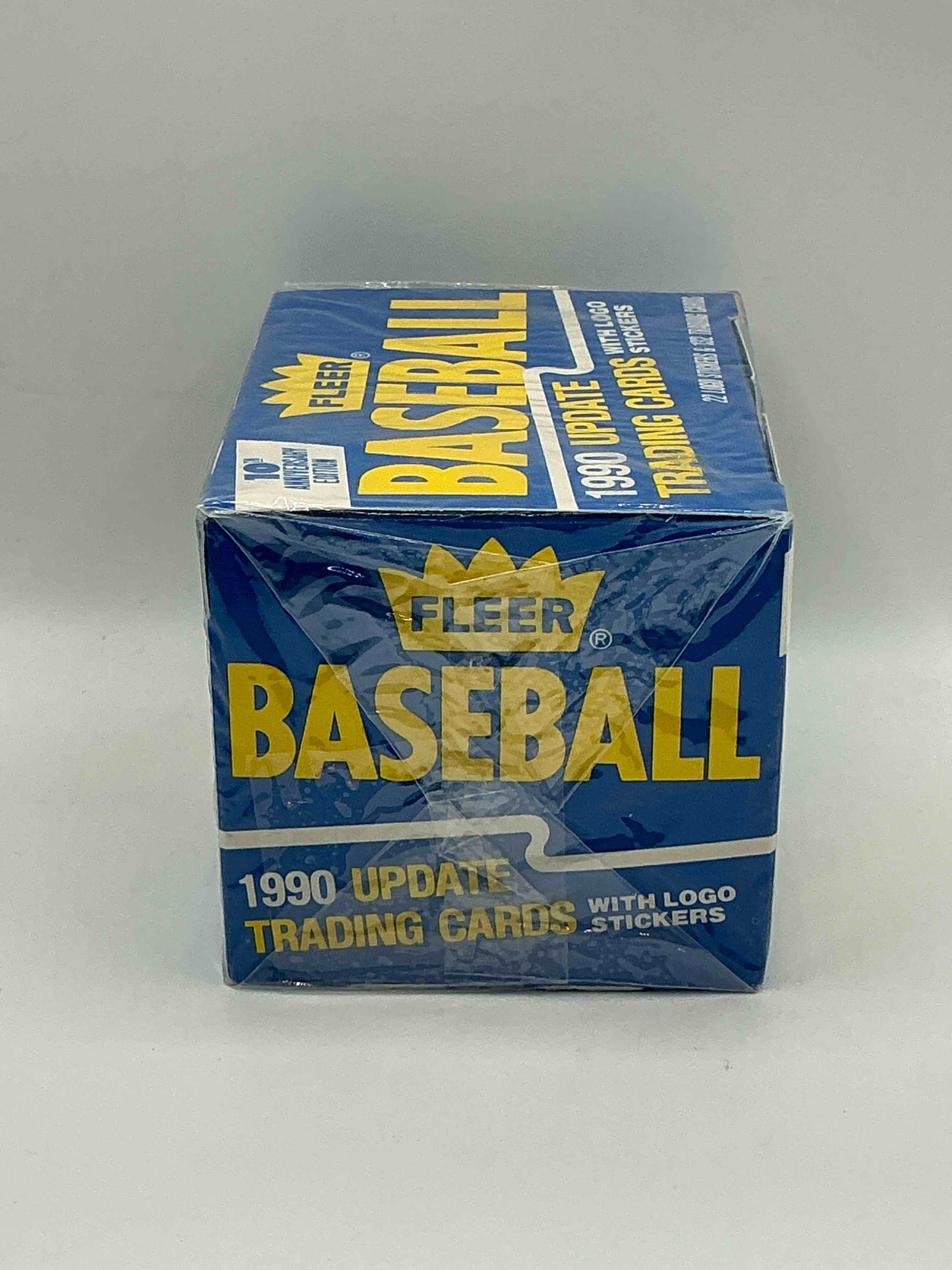 Condition photo showing New/Like New for 1990 Update Trading Cards! 132 Cards! Fleer Baseball Unopened Sports Card Original Box! Search For Valuable Collectible Ken Griffey Jr Cards! Logo & Sticker Cards Included! 10th Anniversary Edition! 