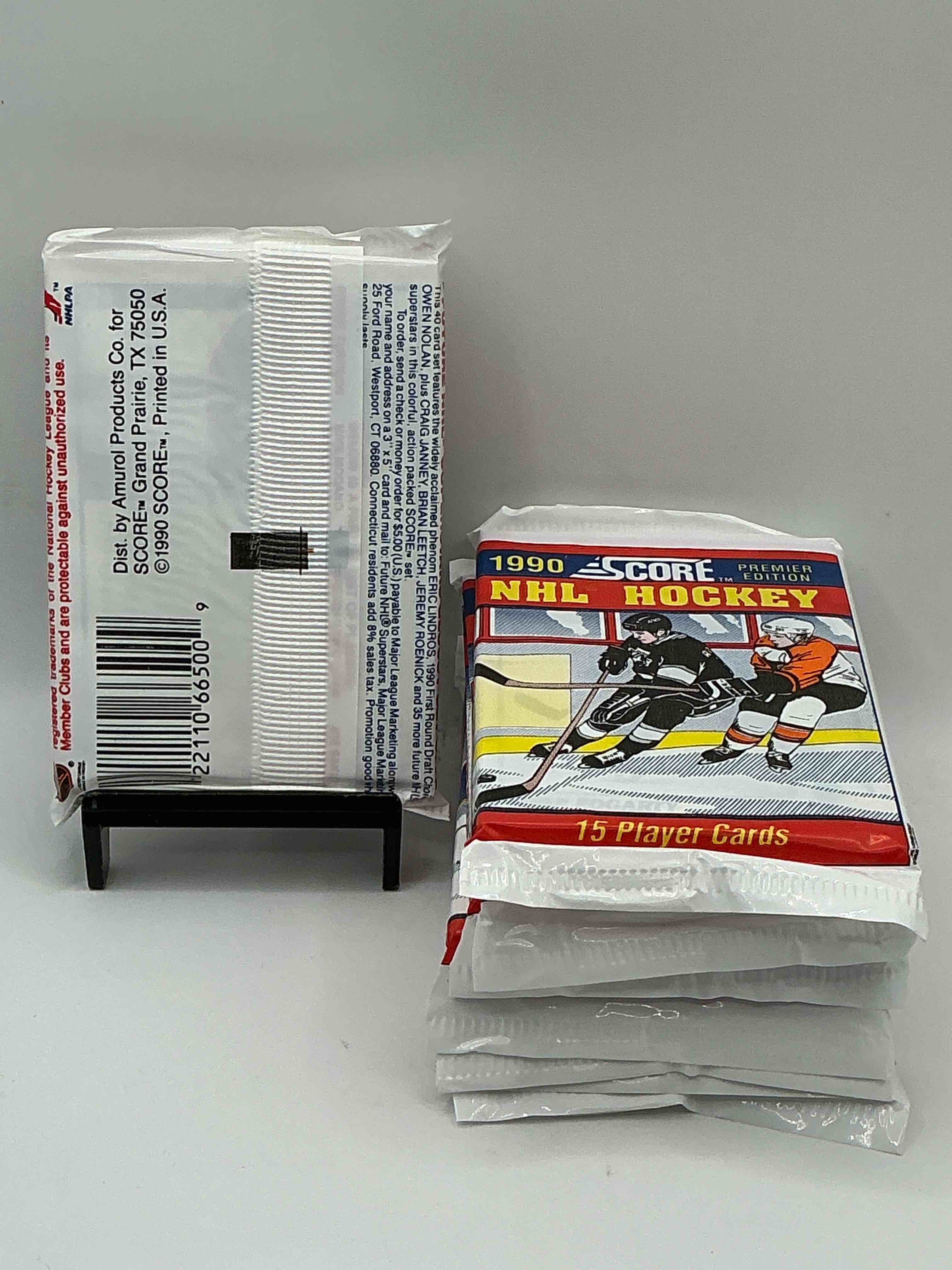 Condition photo showing New/Like New for Beautiful & Rare! Wayne Gretzky!? 1990 Score Hockey Unopened Packs! Look For Key Rookies & Wayne Gretzky Cards In These Amazing Packs! Straight From Box & Rare!