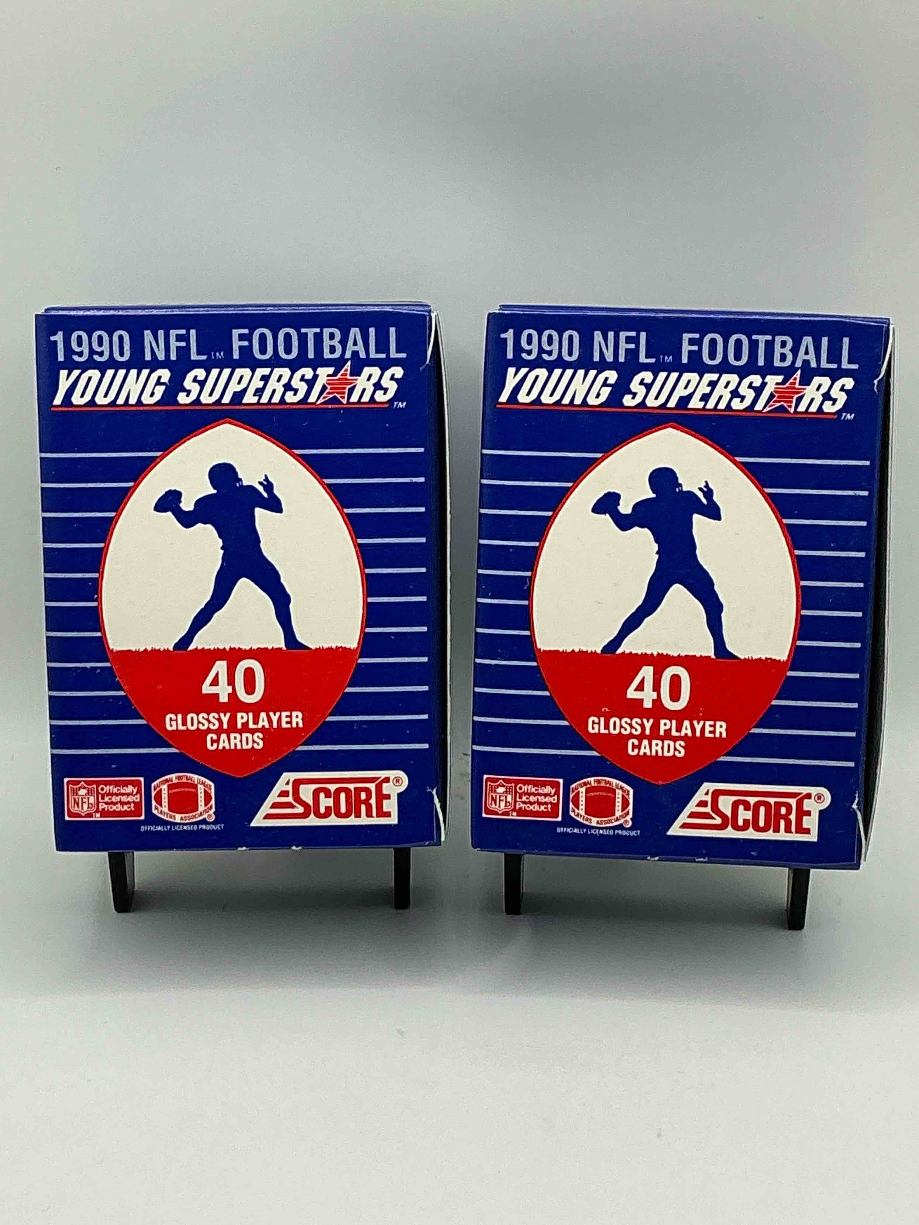1990 Score NFL Football Young Superstars! Barry Sanders, Troy Aikman, Derrick Thomas, Sterling Sharpe, Ickey Woods, Andre Reed & More! Awesome Score Boxes!