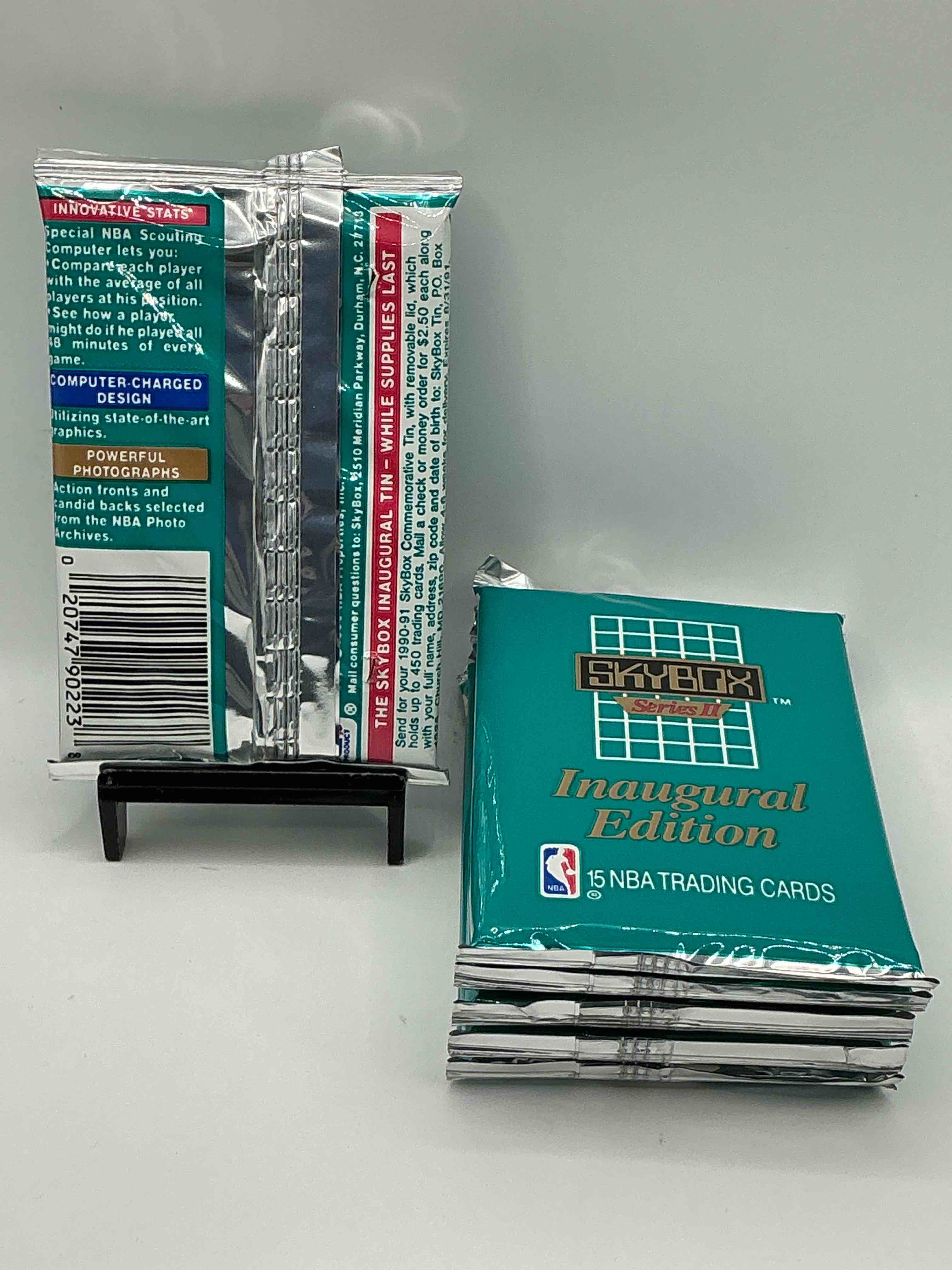 Condition photo showing New/Like New for Let The Search Begin! MJ, Magic, Bird & More! Basketball Bonanza! 1990-91 NBA Skybox Series II Unopened Sports Card & Collectible Packs! Direct From Original Box!Search For Valuable Michael Jordan, Larry Bird & Magic Johnson Cards!