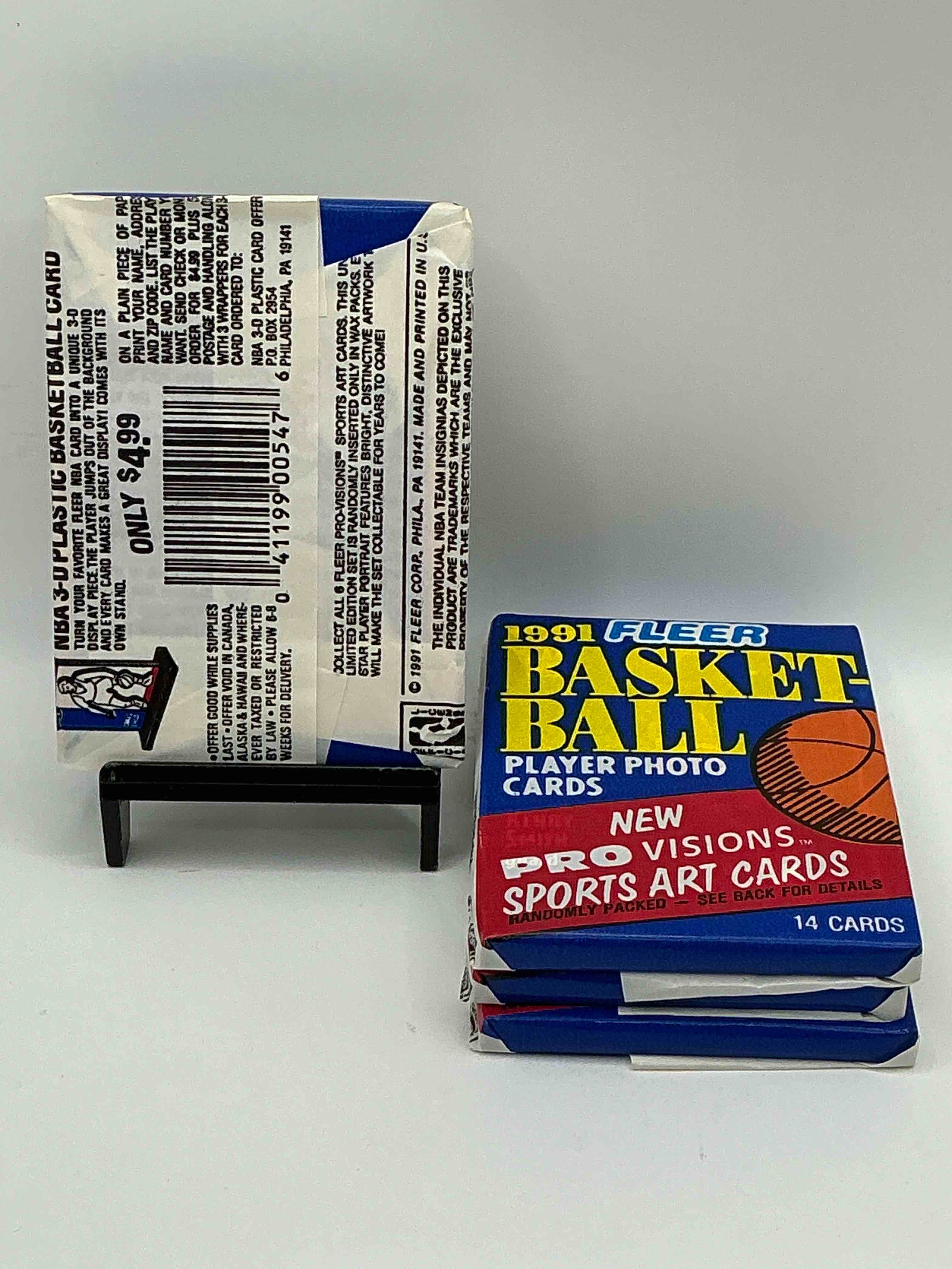 Condition photo showing New/Like New for Jordan!? 1991 Fleer NBA Wax Pack, Direct From Original Factory Sealed Retail Case!Search For Valuable Michael Jordan #29 (PSA 10 Value $300), Larry Johnson, Rookie & Too Many Valuable Cards To List!