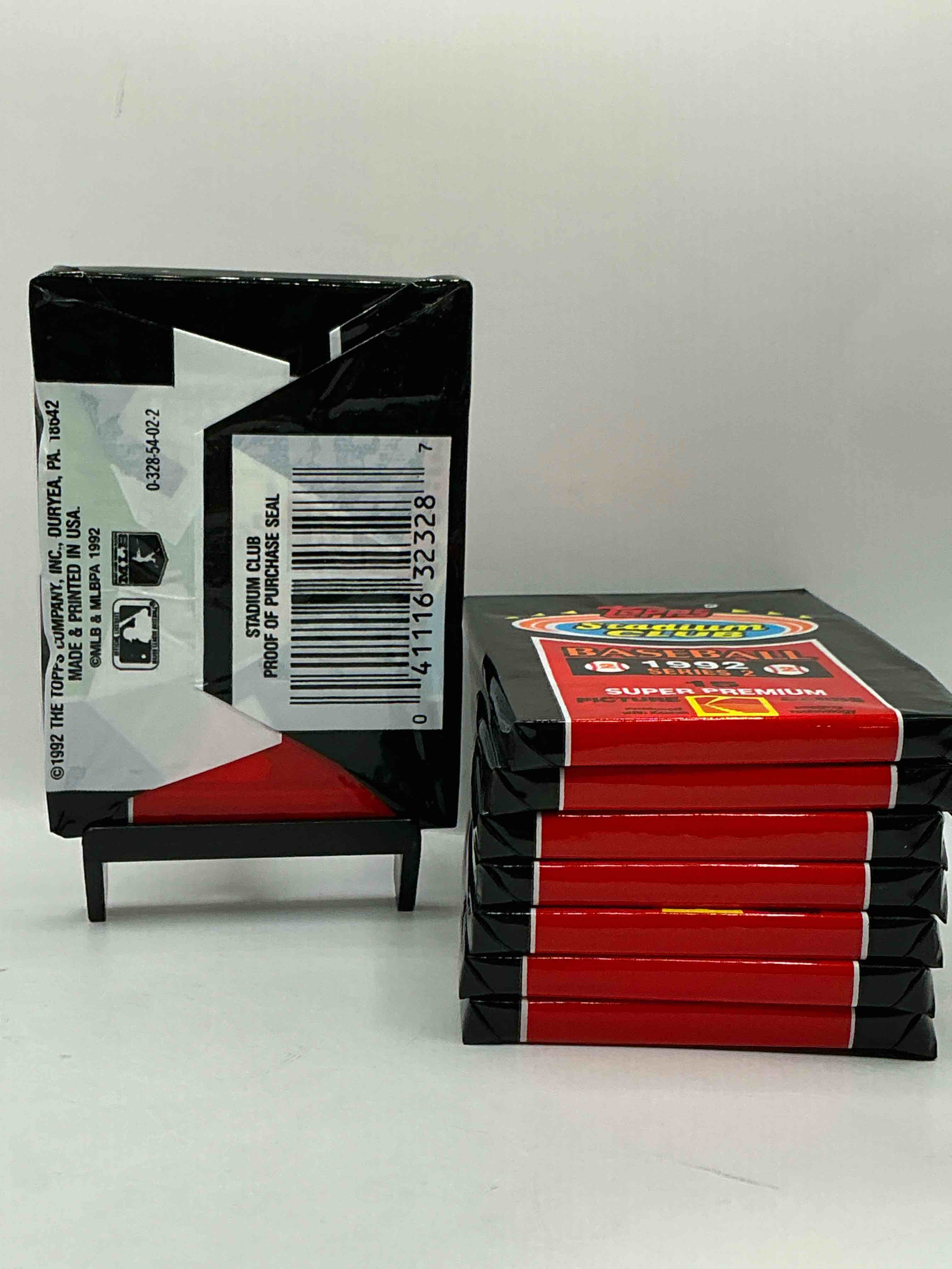 Condition photo showing New/Like New for Ken Griffey Jr!? Frank Thomas!? Baseball Insanity! 1992 Topps Stadium Club Baseball Series II Unopened Packs, Direct From Box! 15 Premium Baseball Cards In Each Pack! Search For Griffey Jr, Nolan Ryan, Frank Thomas & So Much More!Search For 1980's Stars & Hall Of Famers!