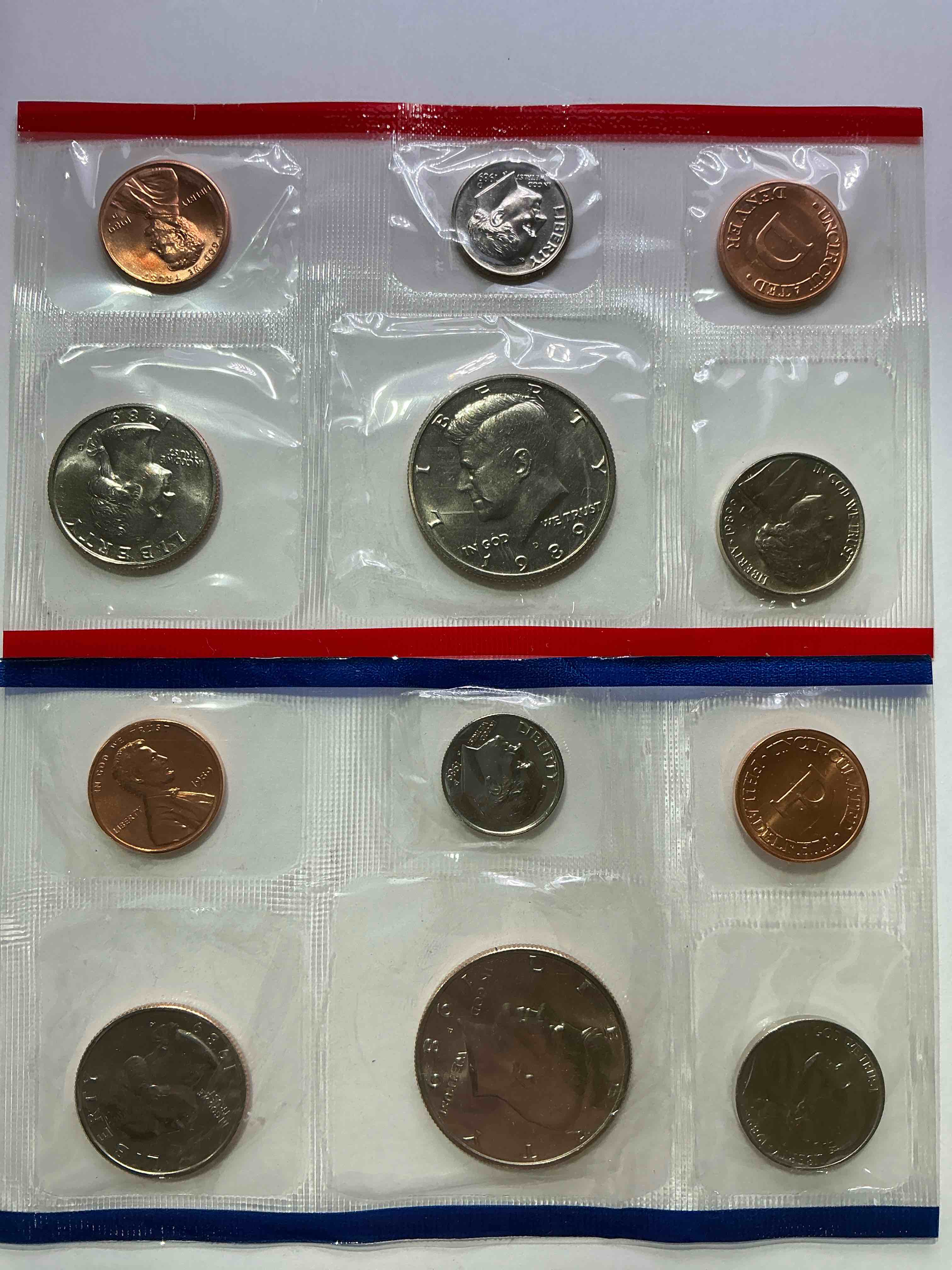 Condition photo showing New/Like New for 1989 Uncirculated U.S. Mint Set Coins! Attention All Swifties Out There! What A Great Year! These Gorgeous Coins From The Mint Set Features Each U.S. Coins Minted in 1989 In Uncirculated Condition, From Each Mint Mark, Philly & Denver! From The U.S. Treasury In 1989! Own An Awesome Investment & Incredible Piece Of U.S. History! Also Makes For An Awesome Gift!