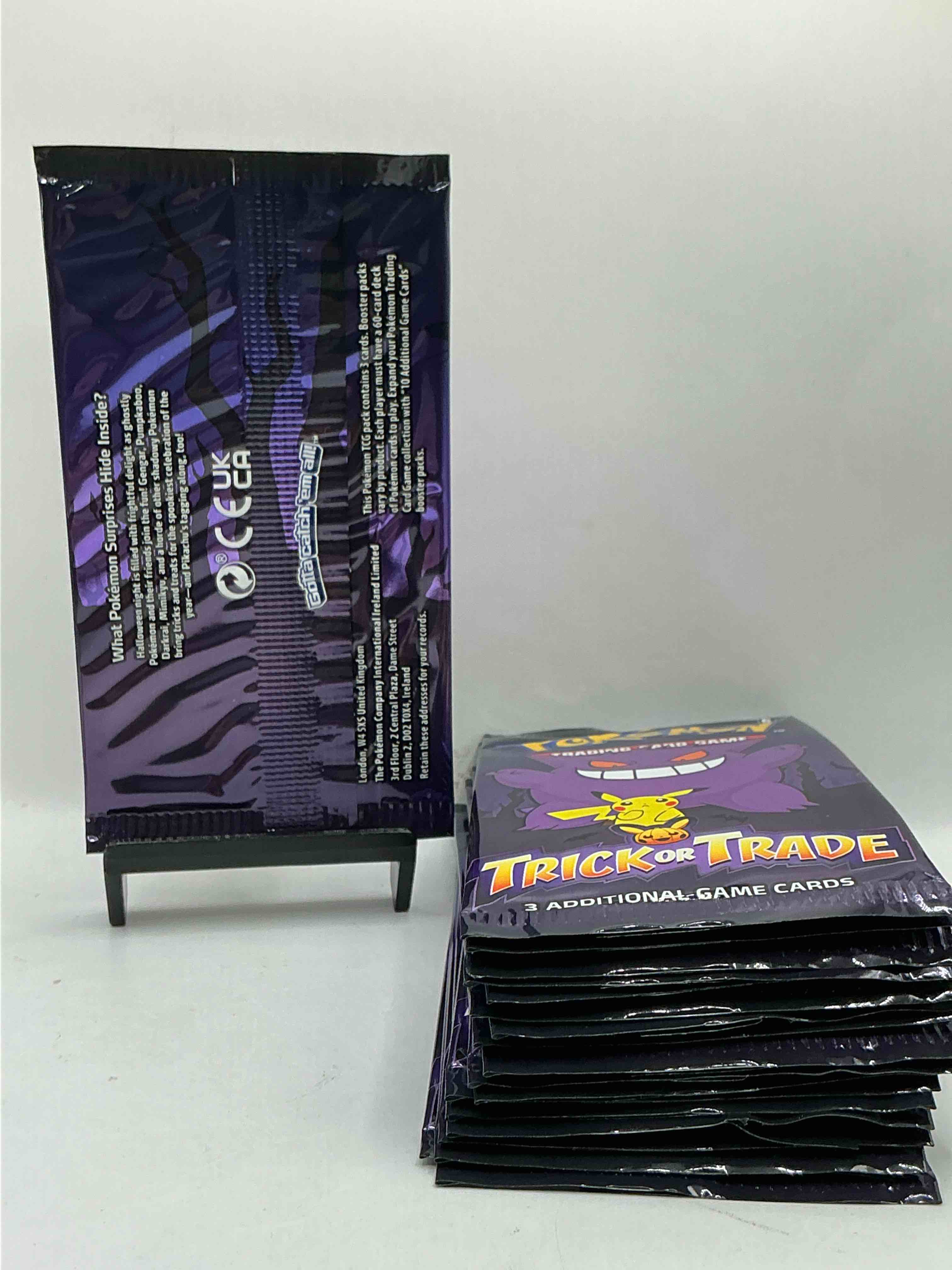 Condition photo showing New/Like New for Pokémon Packs! Spooky Trick Or Trade Unopened Packs! 3 Cards Per Pack, From 2022! Look For Legendary Monsters!