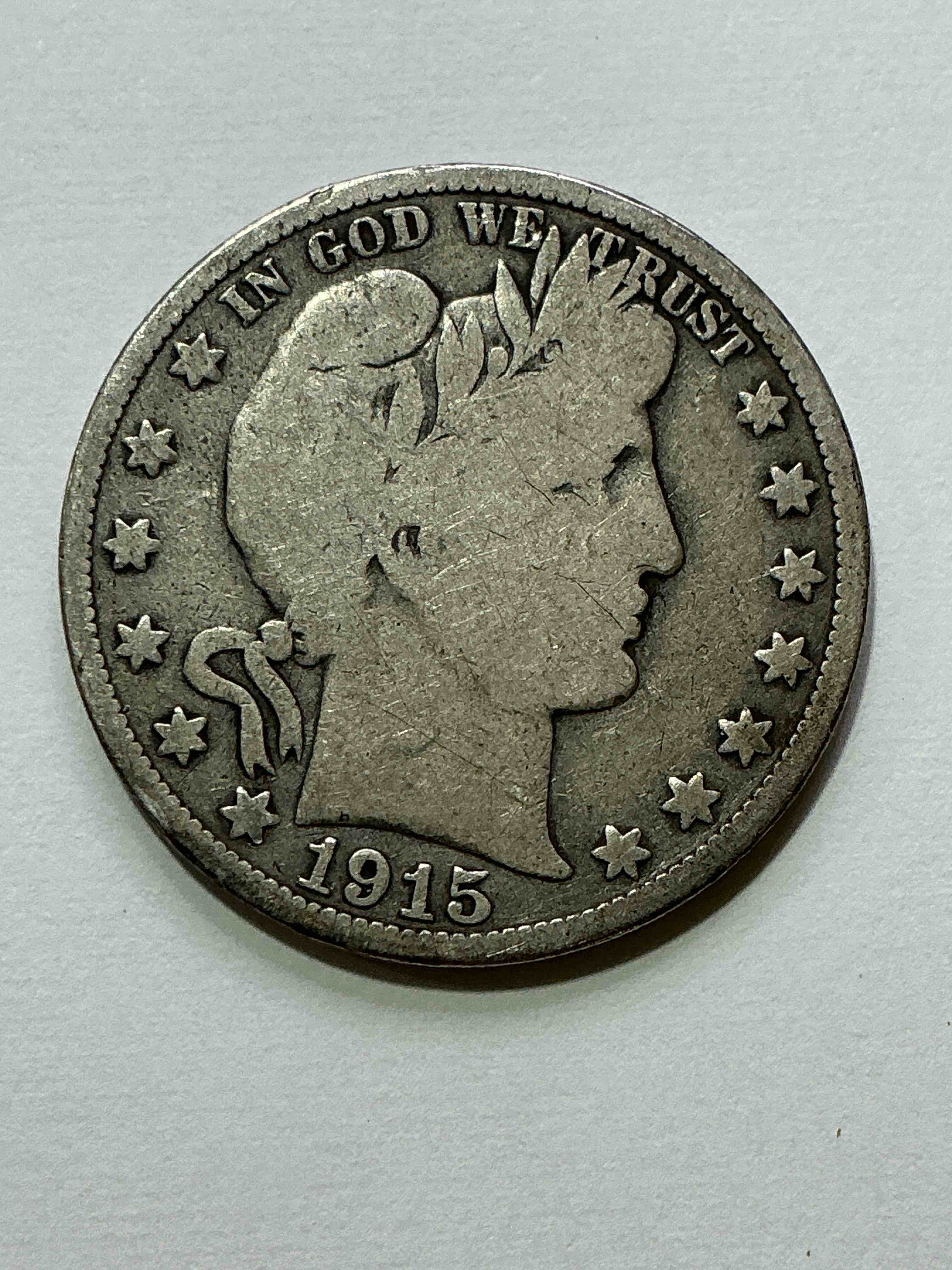 World War I Era American Silver! Barber Half Dollar From The World War I Era! These Half Dollars Are 90% Fine US Silver & Super Rare, Even More Rare With WWI Era Dates! Beautiful & Circulated! Perfect Addition To Any Collection! 