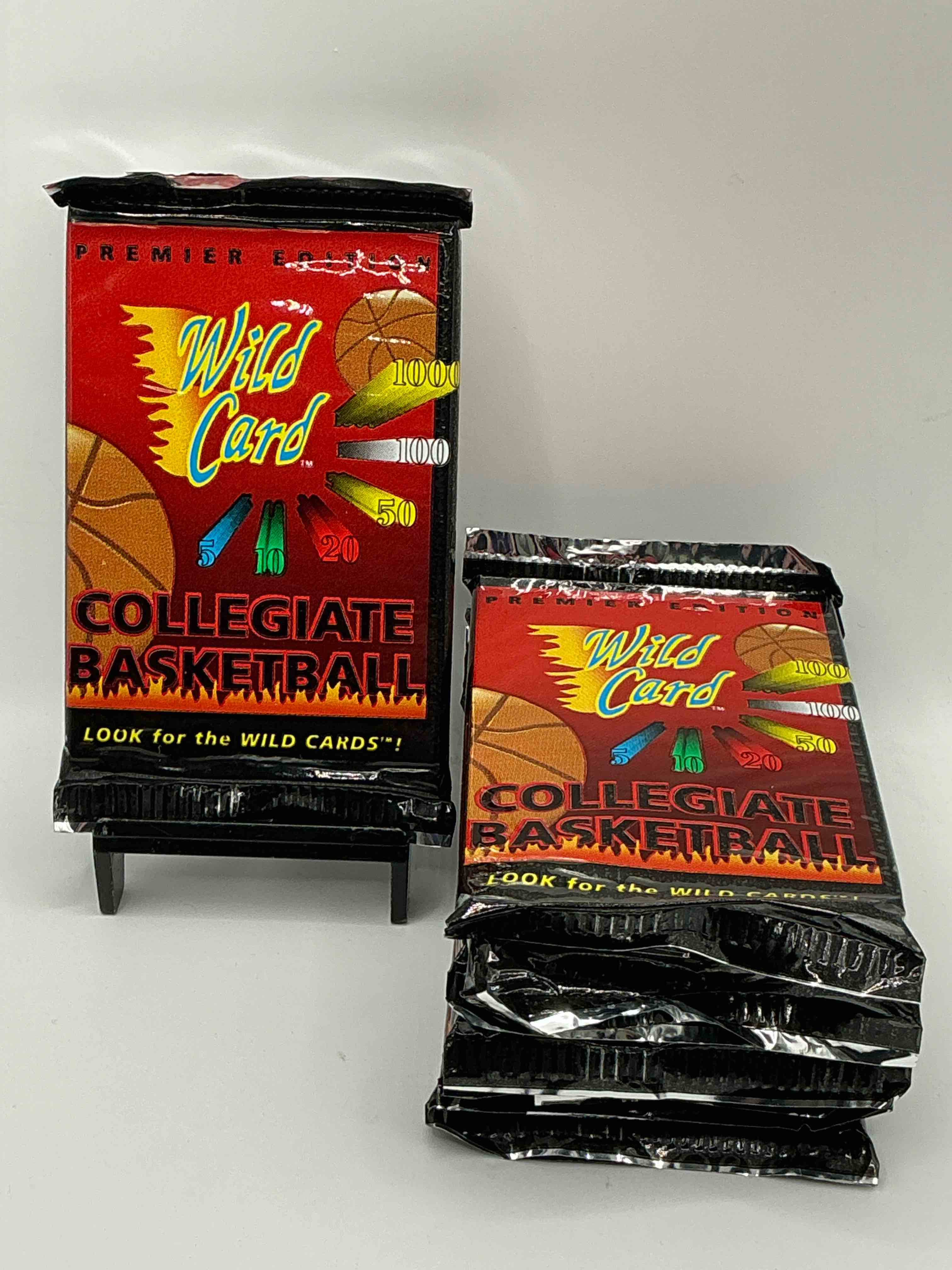 Wild Card Premier Edition 1992 Basketball Card Packs! LOOK FOR THE WILD CARDS! Basketball Packs! 