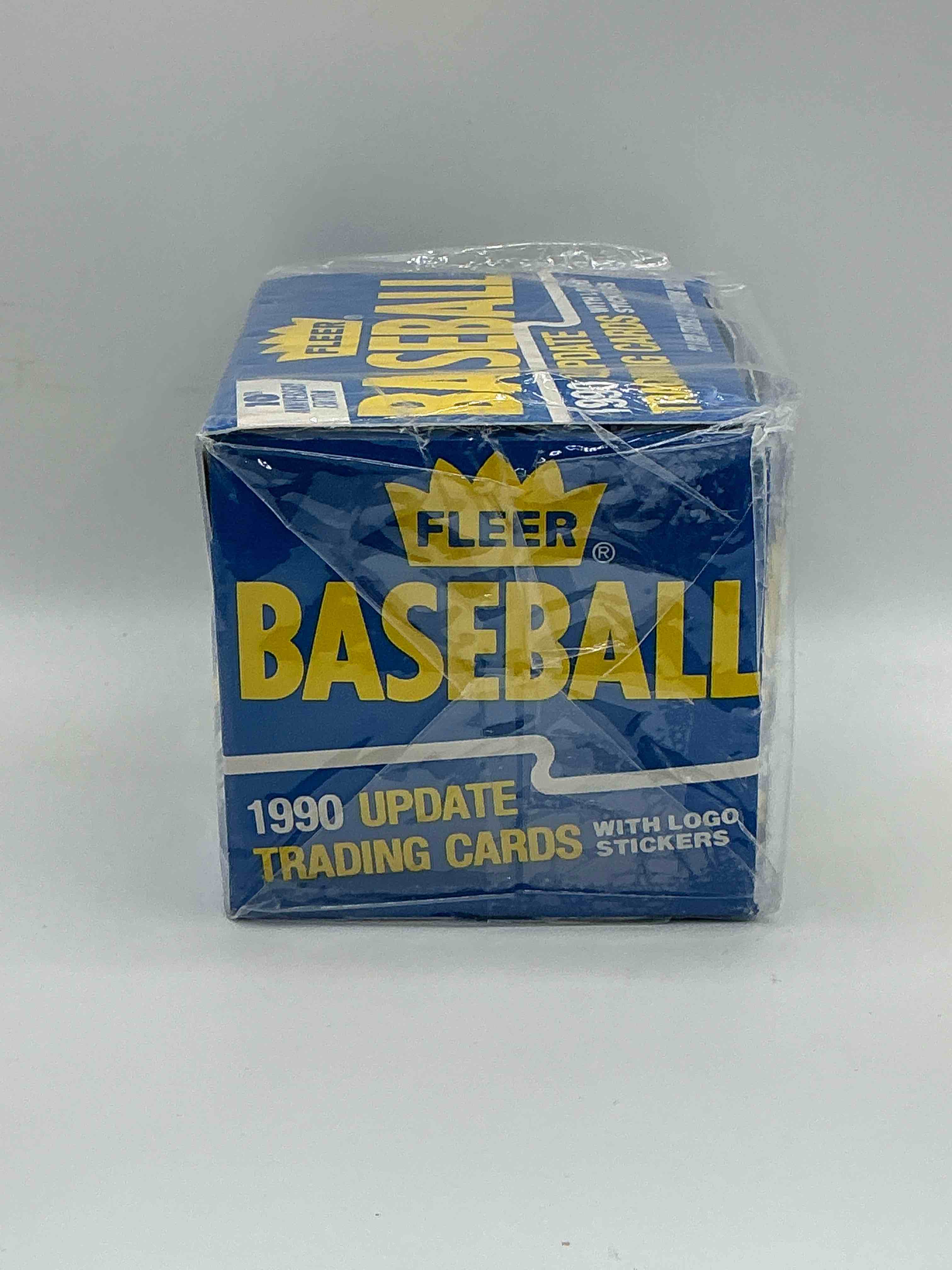 Condition photo showing New/Like New for 1990 Update Trading Cards! 132 Cards! Fleer Baseball Unopened Sports Card Original Box! Search For Valuable Collectible Ken Griffey Jr Cards! Logo & Sticker Cards Included! 10th Anniversary Edition! 