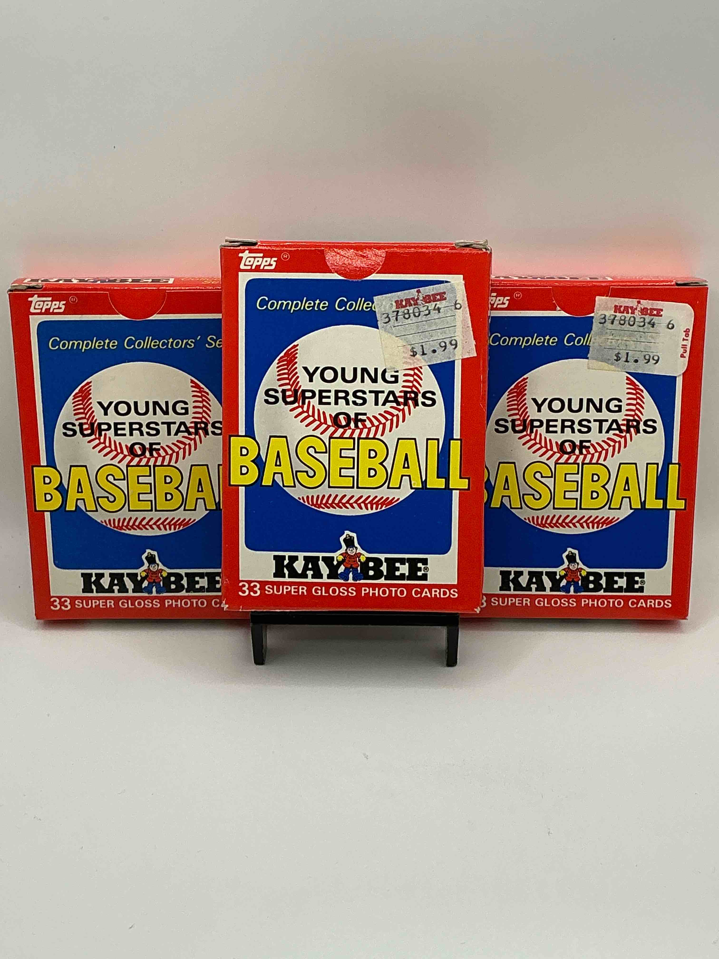 Early Darryl Strawberry & Kirby Puckett! 1986 Young Superstars Of Baseball Complete Collector’s Set! 33 Of The Biggest Stars From The 80’s All Included In This Vintage “Deck Of Cards” Style Collectable Pack!
