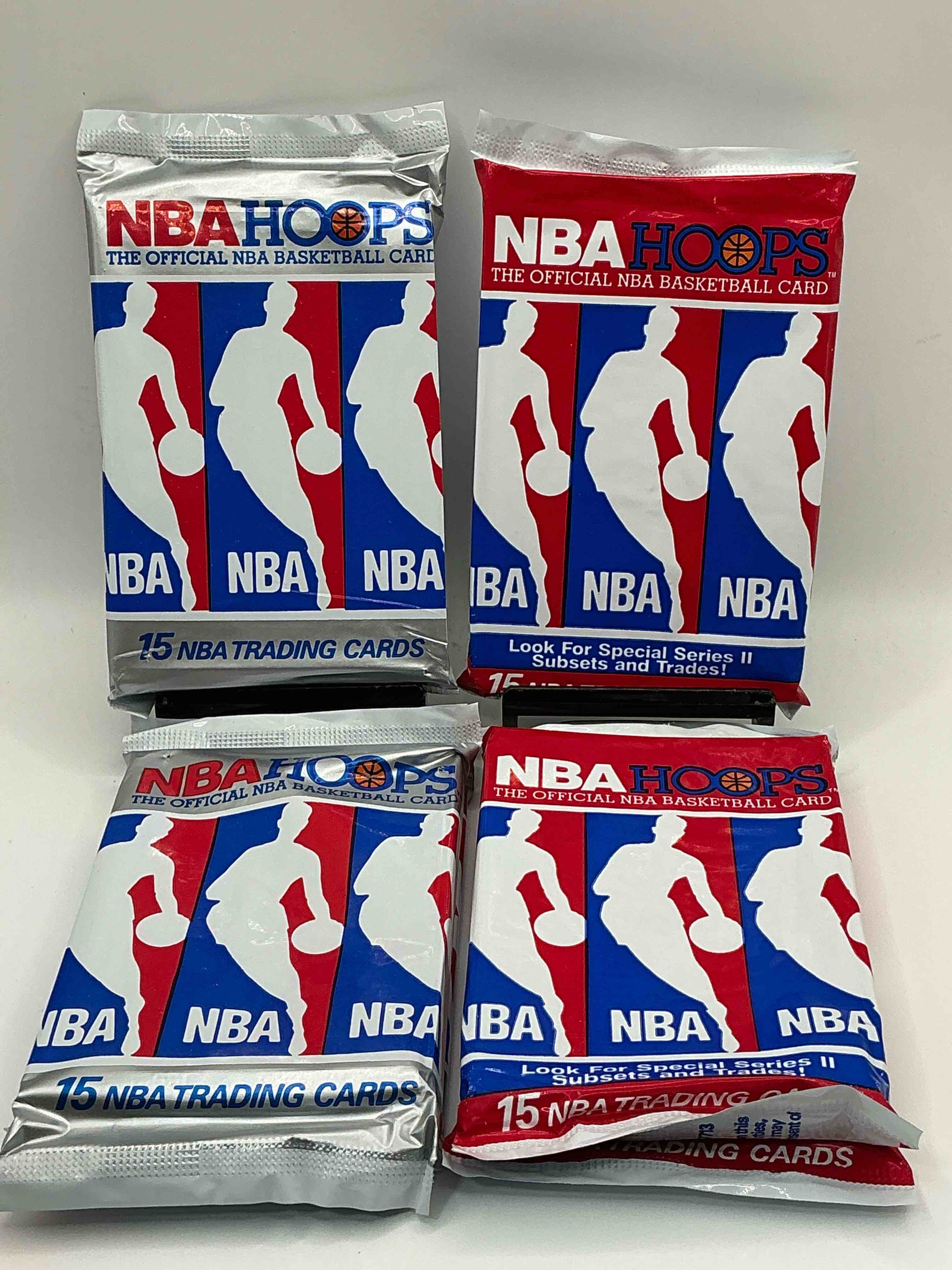 Michael Jordan!? 1990/91 NBA Hoops Unopened Sealed Trading Collectible Sports Card Packs Series I & II, Direct From Original Sealed Retail Case! Search For Early Michael Jordan #65 (PSA 10 Value $550), Jordan All Star Card, & Too Many Other Nice Cards To List!