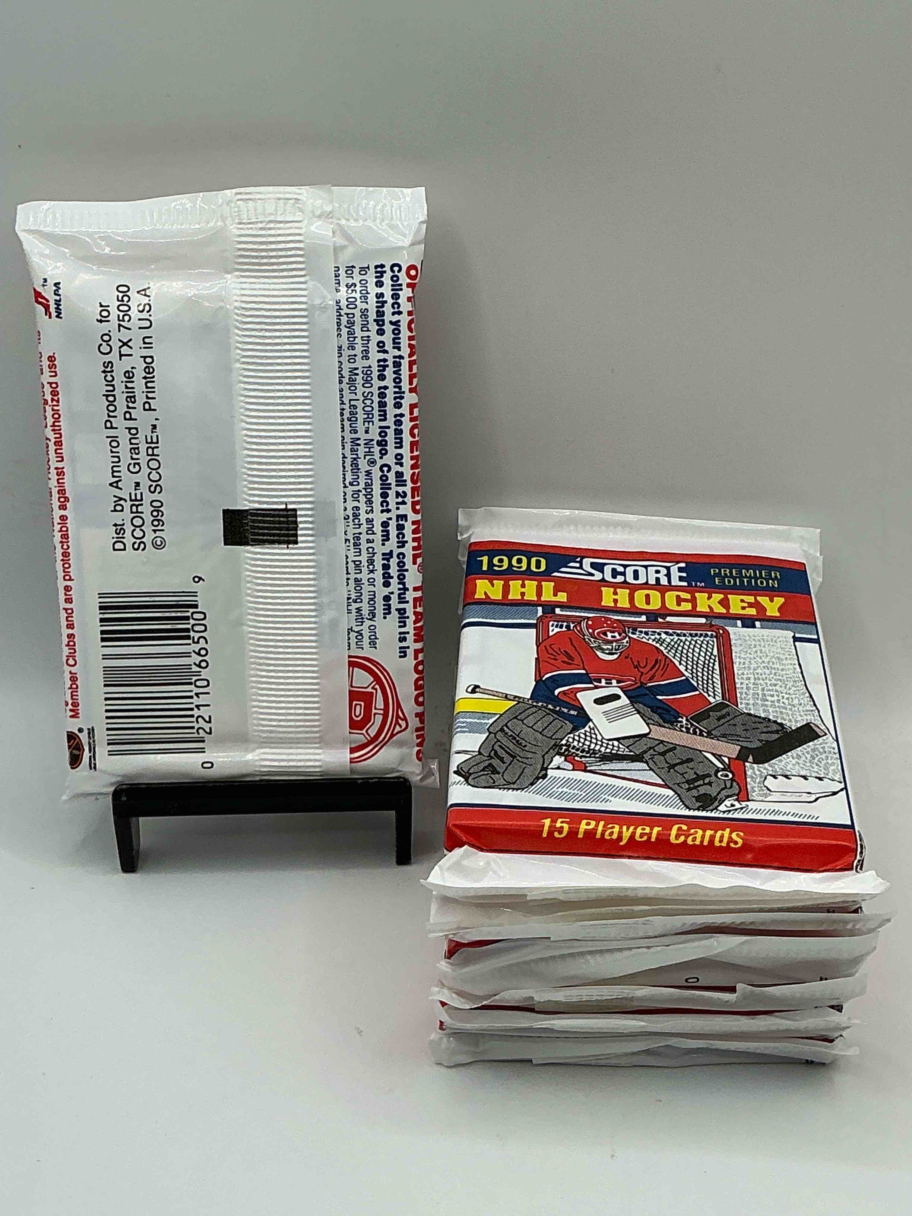 Condition photo showing New/Like New for Beautiful & Rare! Wayne Gretzky!? 1990 Score Hockey Unopened Packs! Look For Key Rookies & Wayne Gretzky Cards In These Amazing Packs! Straight From Box & Rare!