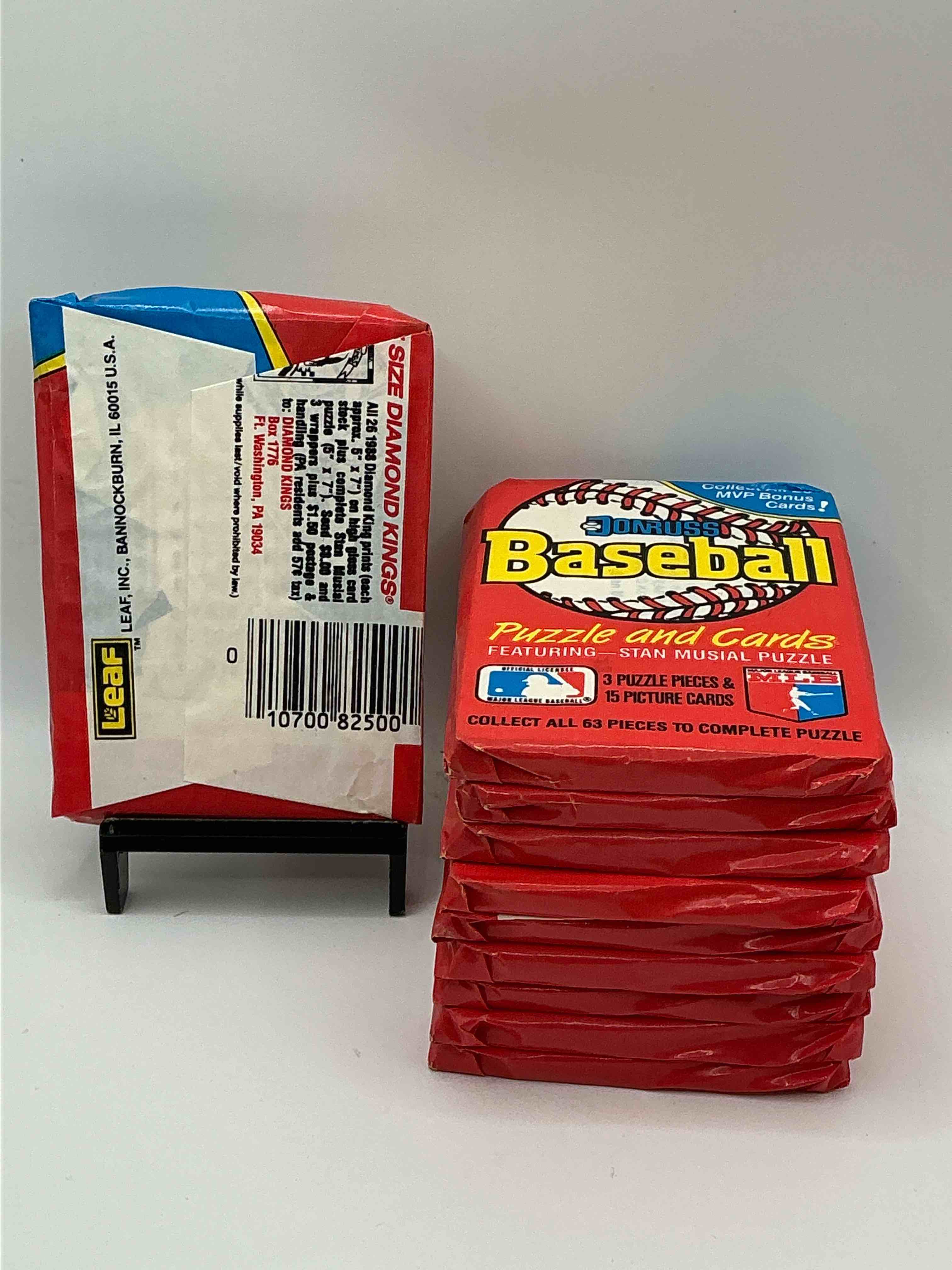 Condition photo showing New/Like New for 1988 Donruss Baseball Unopened Sports Card Wax Packs, Direct From Original Box!Search For Valuable Don Mattingly & Nolan Ryan Cards!