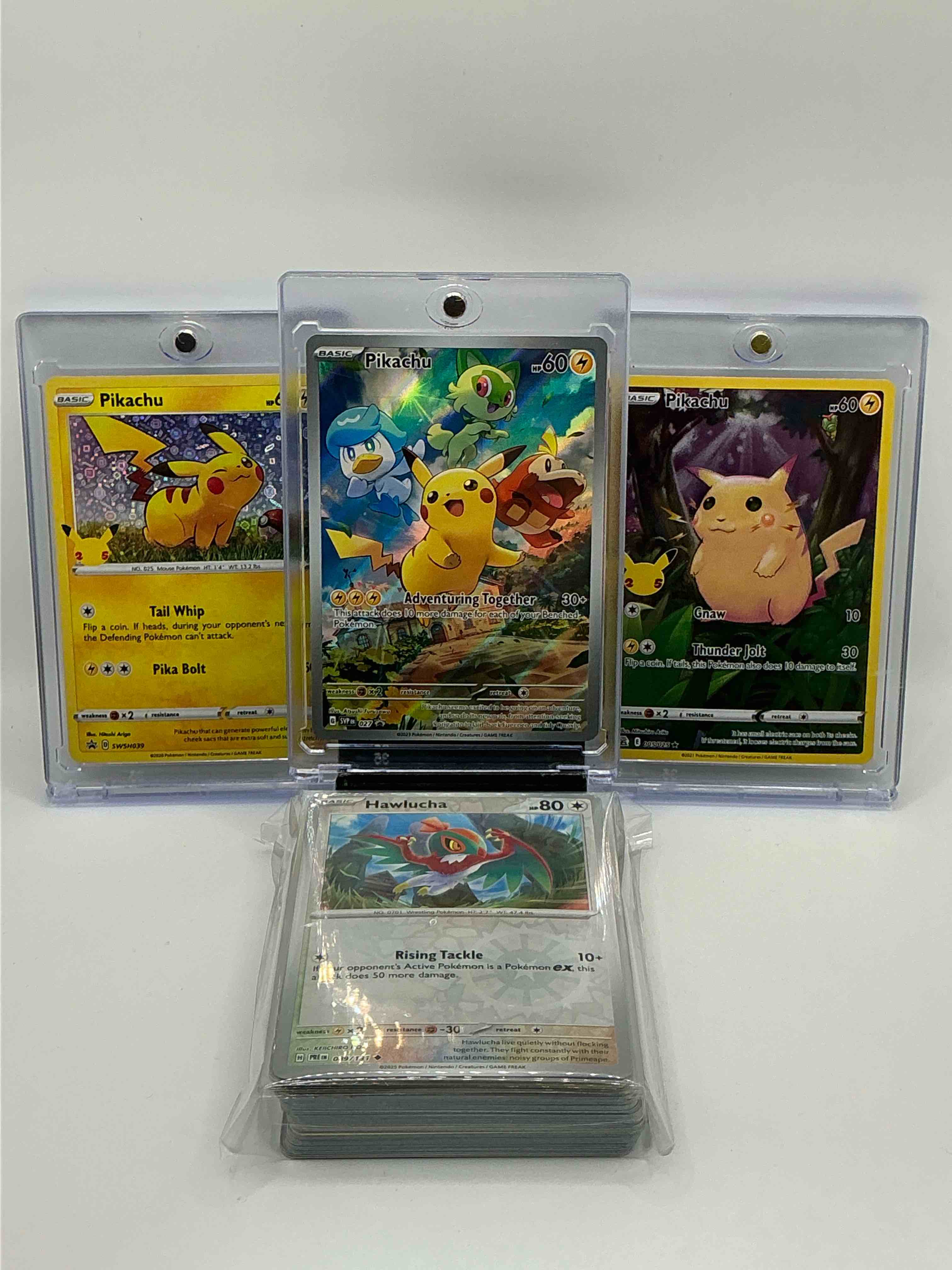 pokémon & pikachu palooza! pikachu holo! pikachu sparkle! pikachu base! along with 50 other pokémon heroes, legends & commons!