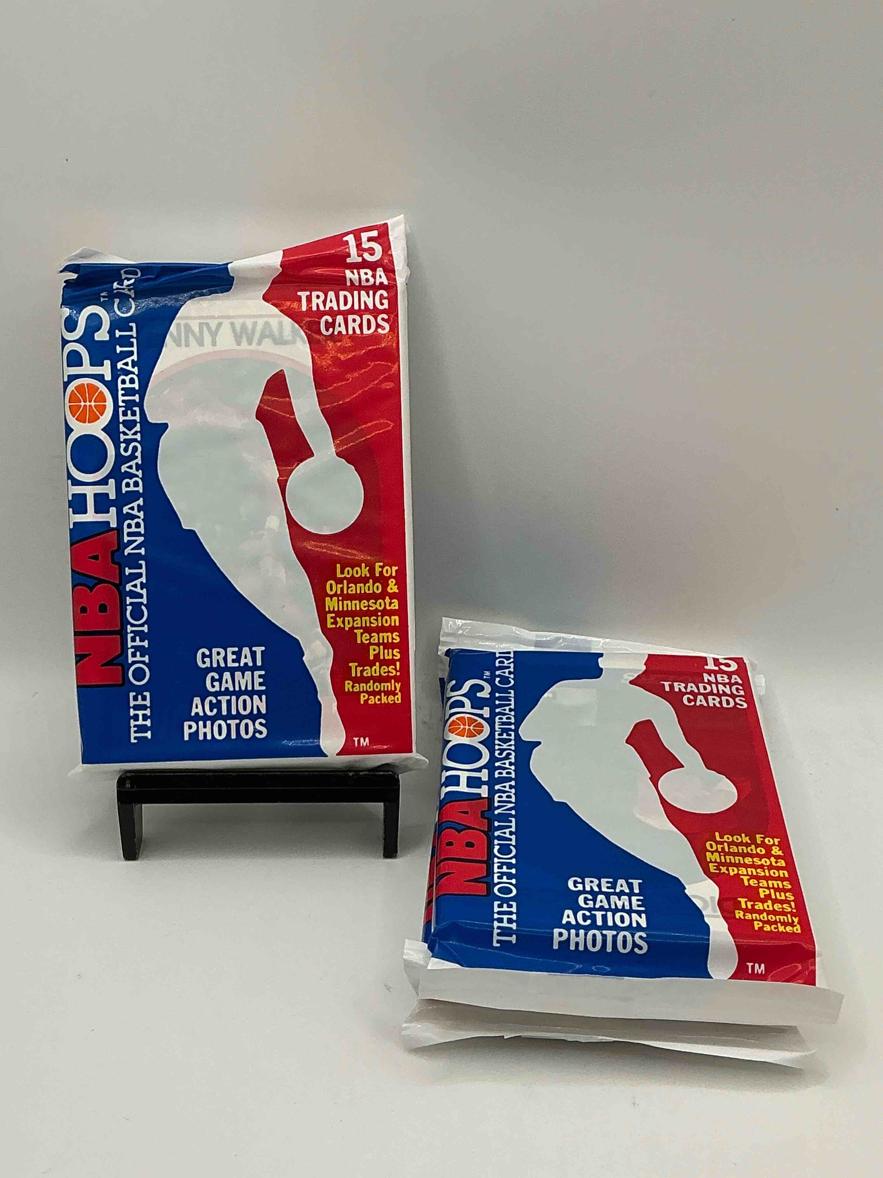 1989 wow valuable michael jordan?! getting very rare! 1989/90 nba hoops sealed pack, direct from original retail case! search for valuable michael jordan #200 (psa 10 value approx $200) & david robinson's only true rookie card #138 (psa 10 value $300) this year also has many other iconic cards from magic johnson, larry bird & too many others to list 1989 nba hoops has exploded in the collector market as it's the first year of nba hoops production, & only one of two sets produced in 1989 don't miss out, getting very rare!