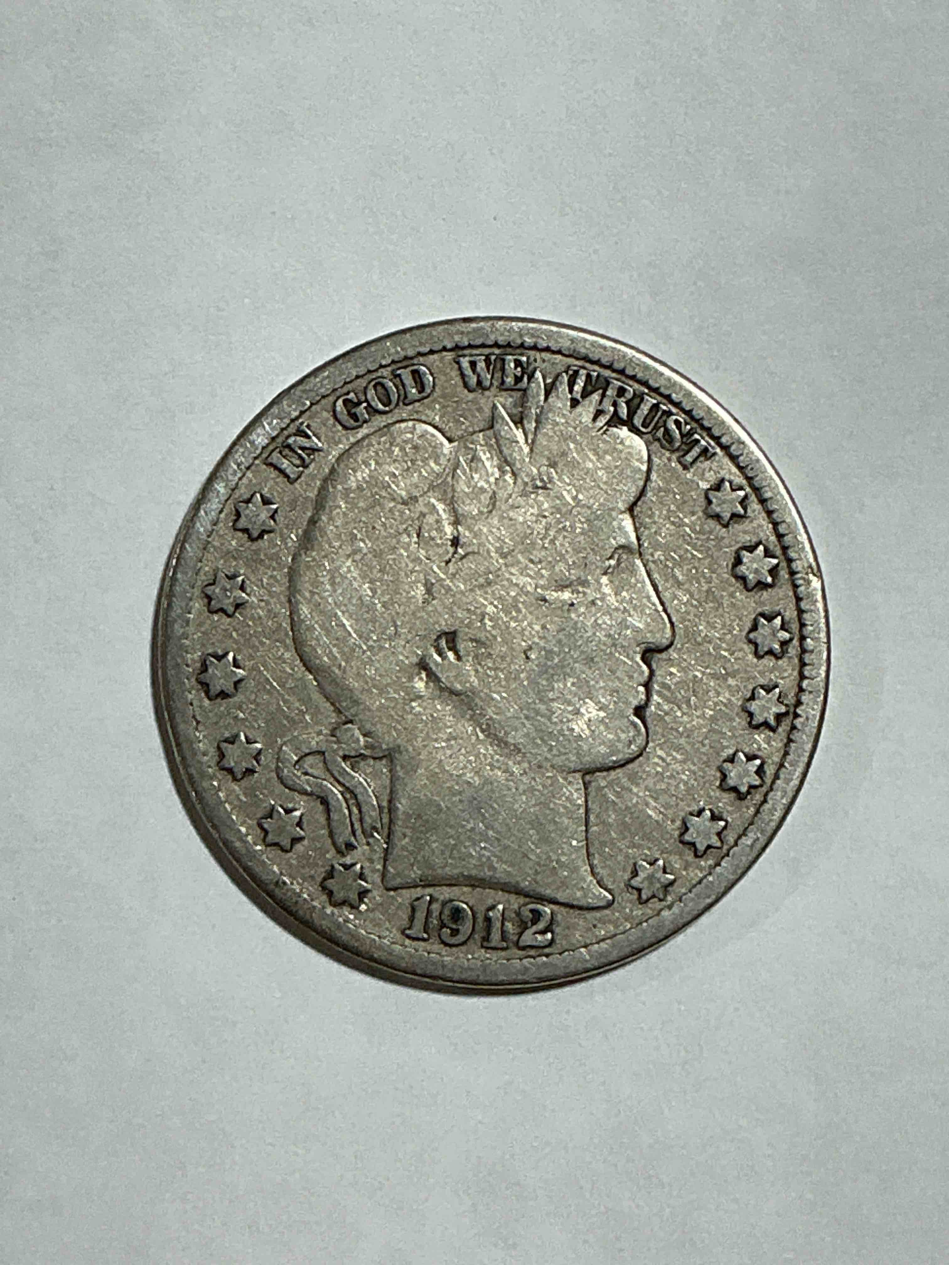 rare 1912 titanic fine silver! barber half dollar, 90% silver! 1912 year of the titanic! nearly impossible to collect! the year of the sinking of the titanic! own a piece of history great for coin collectors, think of the history these coins have seen! rare 90% silver barber half dollar!