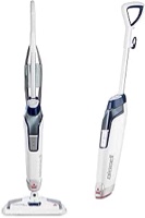 bissell - powerfresh deluxe corded steam mop - brite white/saphire waltz