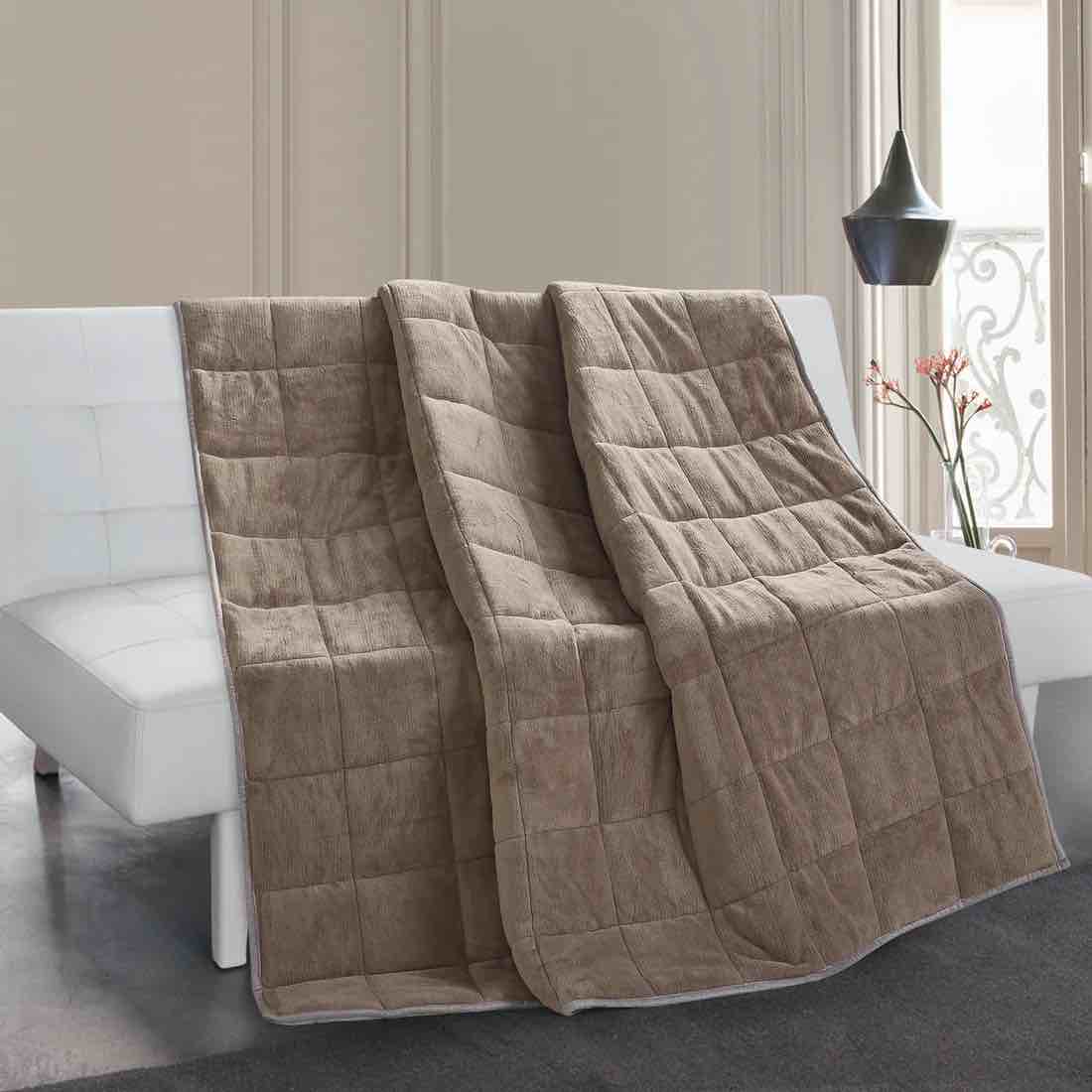 10lb Weighted Blanket Taupe 