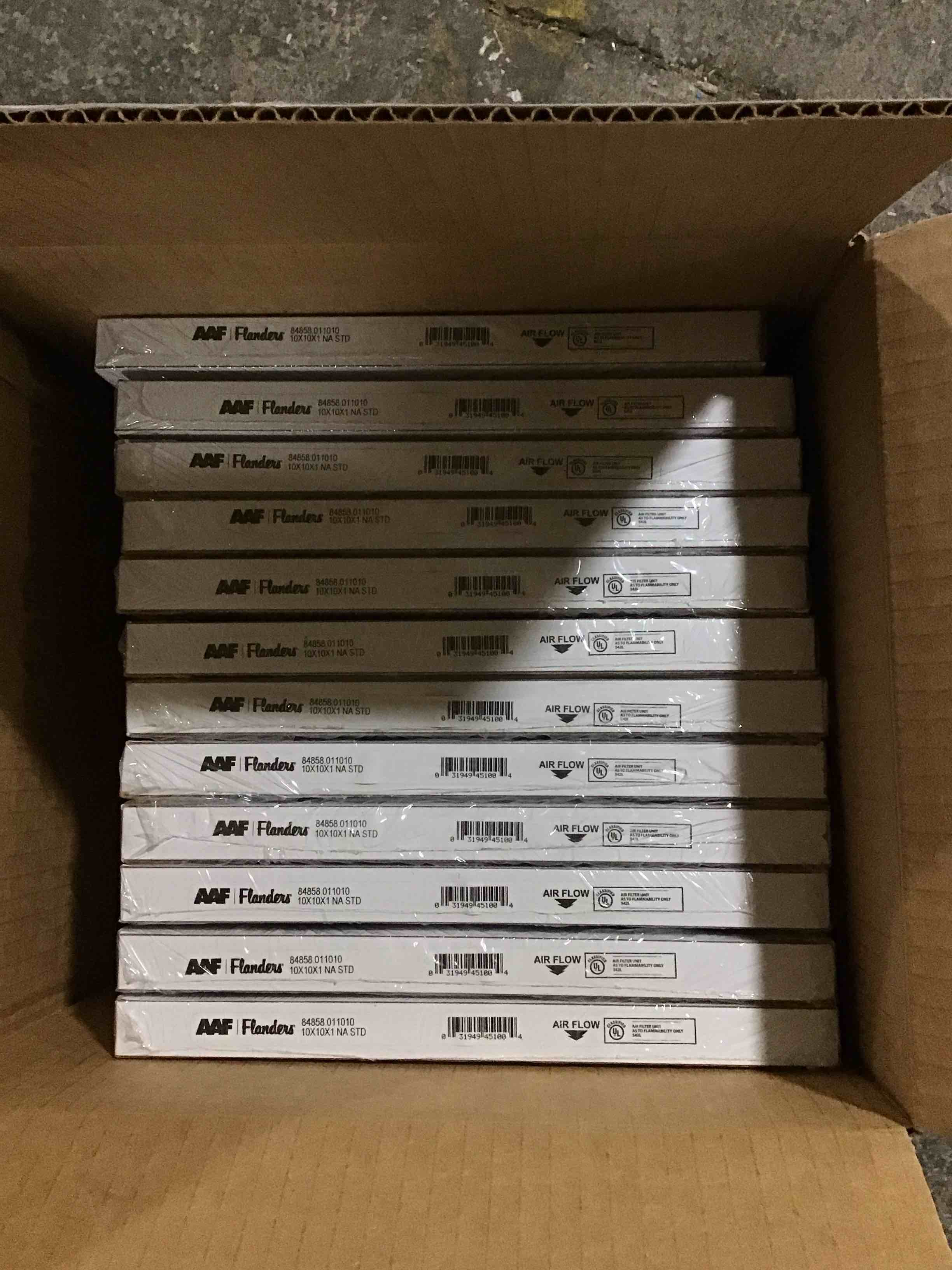 Condition photo showing Brand New for 12 pack 10x10x1 naturalaire standard air filter merv 8 84858.011010 pack12