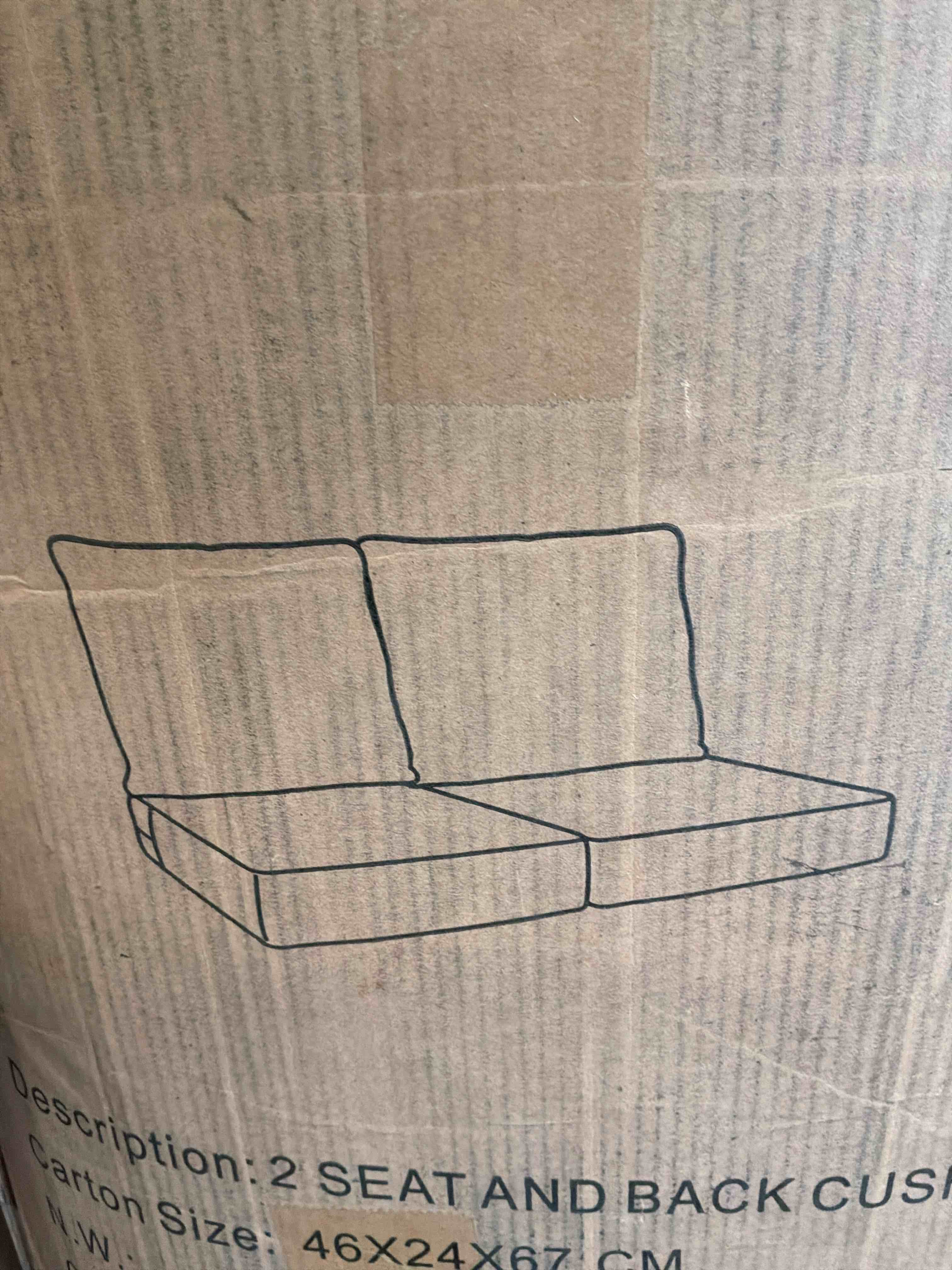 2 SEAT AND BACK CUSHION 