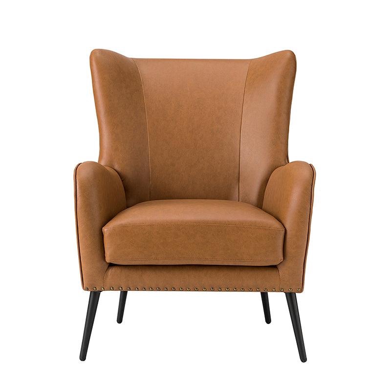 Shepherd Wingback Vegan Leather Armchair