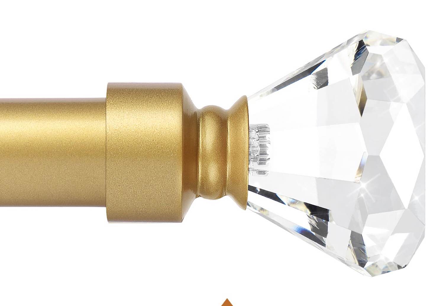 Knobelite Gold 1 pack Window...curtain Rods for Windows