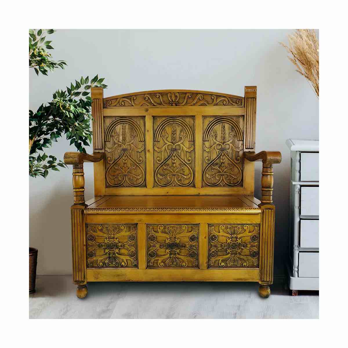 Acuff Solid Wood Storage Bench