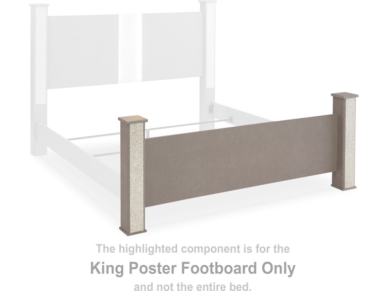 Bedroom Surancha King Poster Footboard 