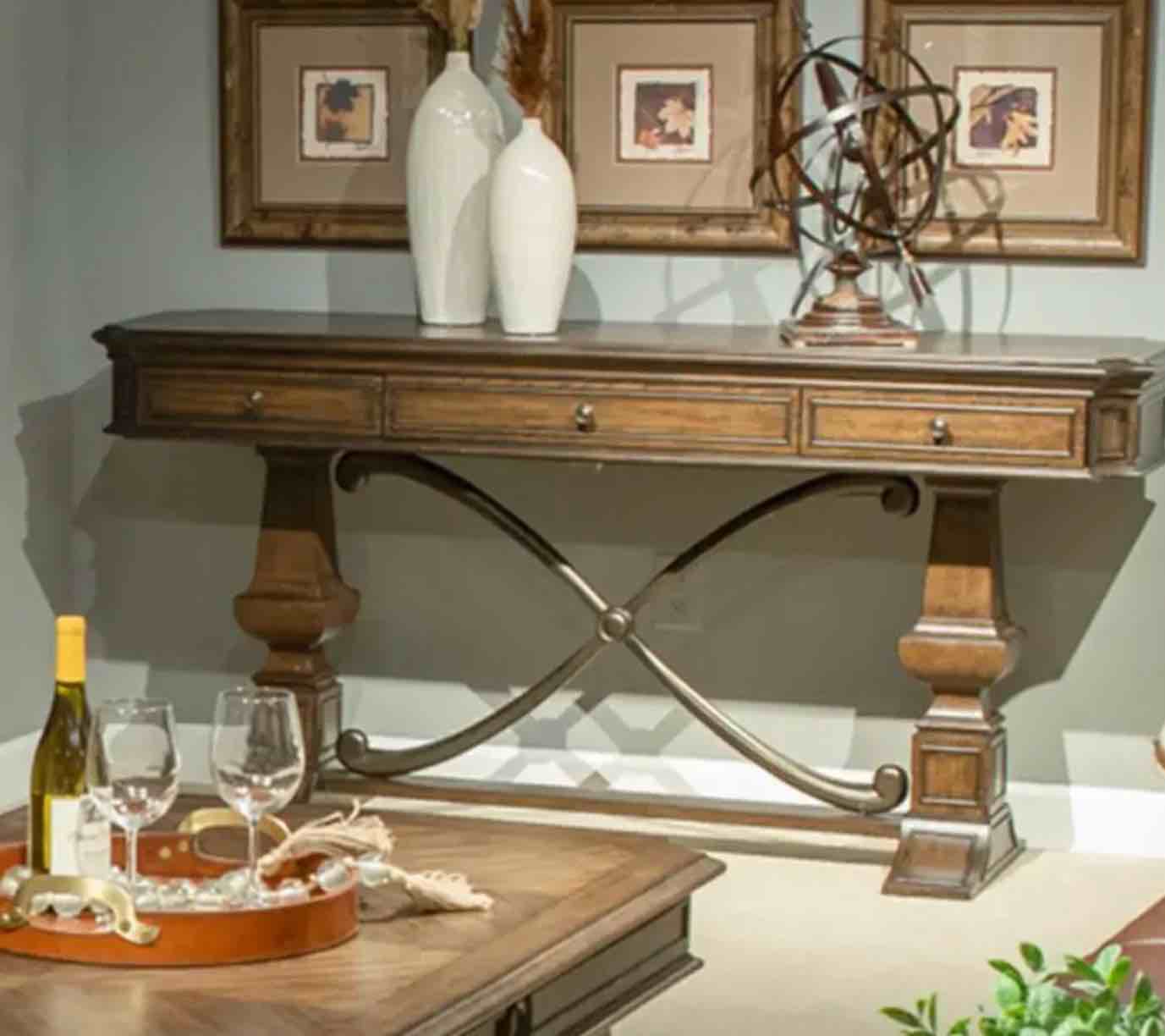 (incomplete) Liberty Furniture Provence Park Sofa Table