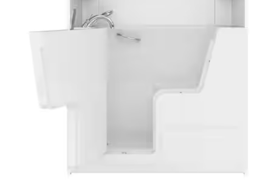 Similar to Wheelchair Accessible 4.5 ft. Walk-in Whirlpool and Air Bathtub with 4 in. Tile Easy Up Adhesive Wall Surround in White