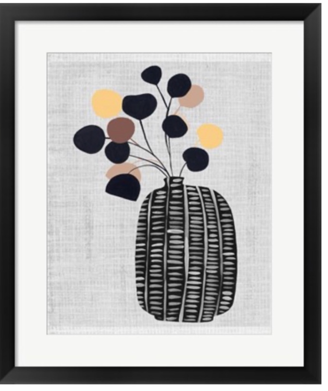 Decorated Vase With Plant III By Melissa Wang