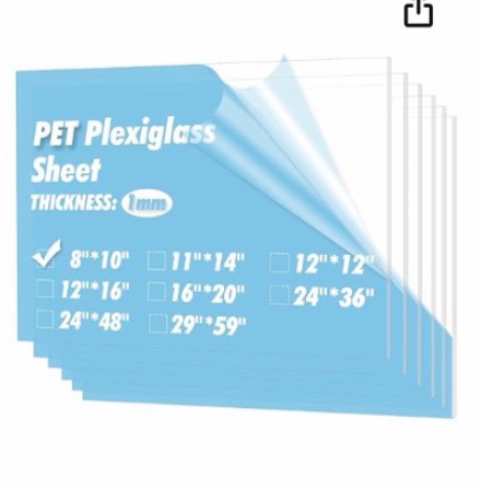 PET Plexiglass Sheet For Craft Project 